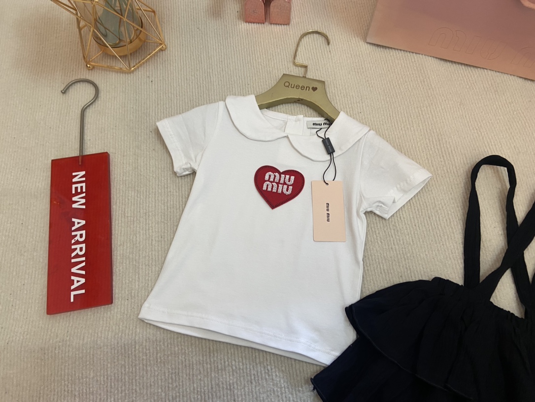 Children's Clothing MiuMiu high-end girls' romper set