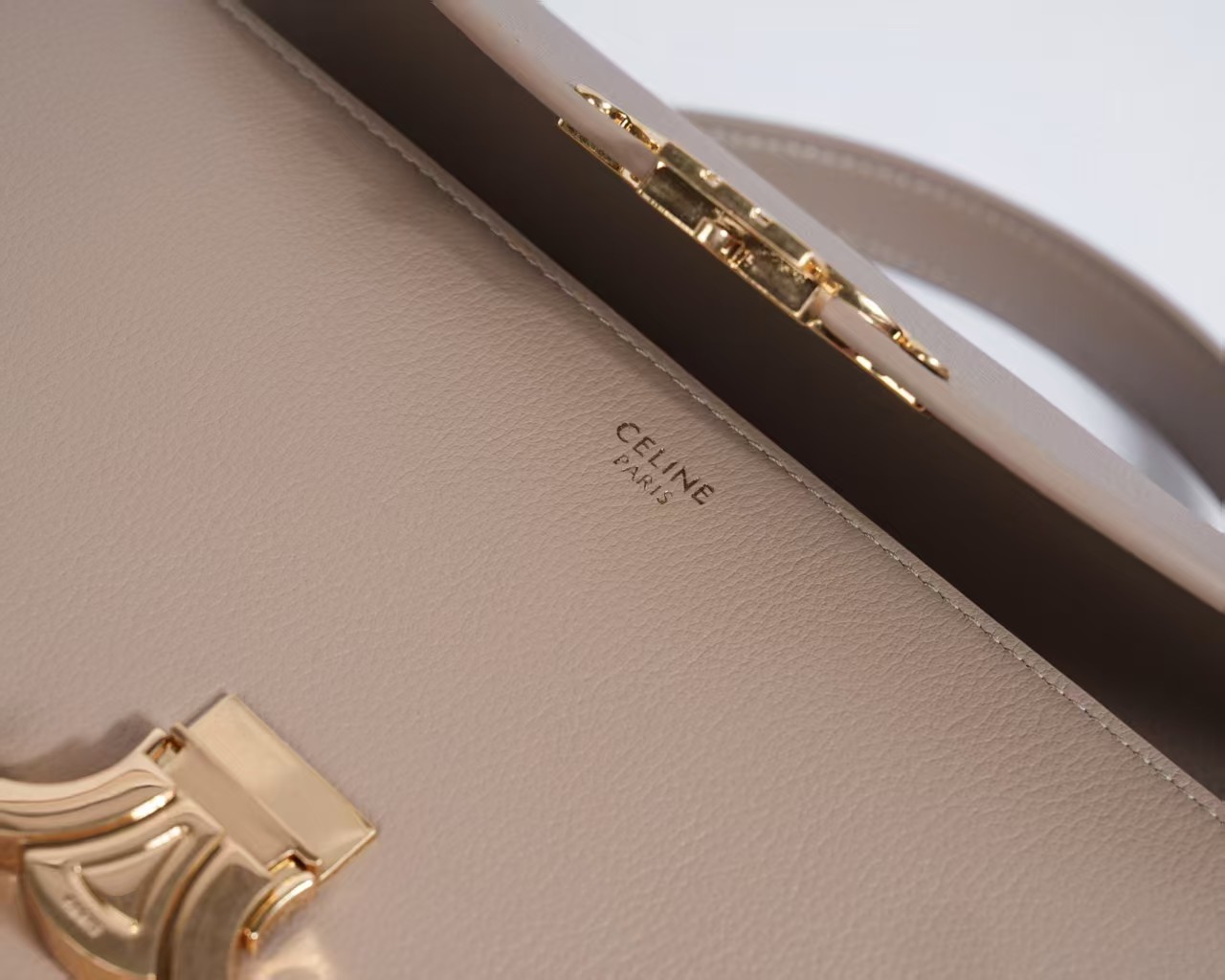 Top version Celine leather nino shoulder bag