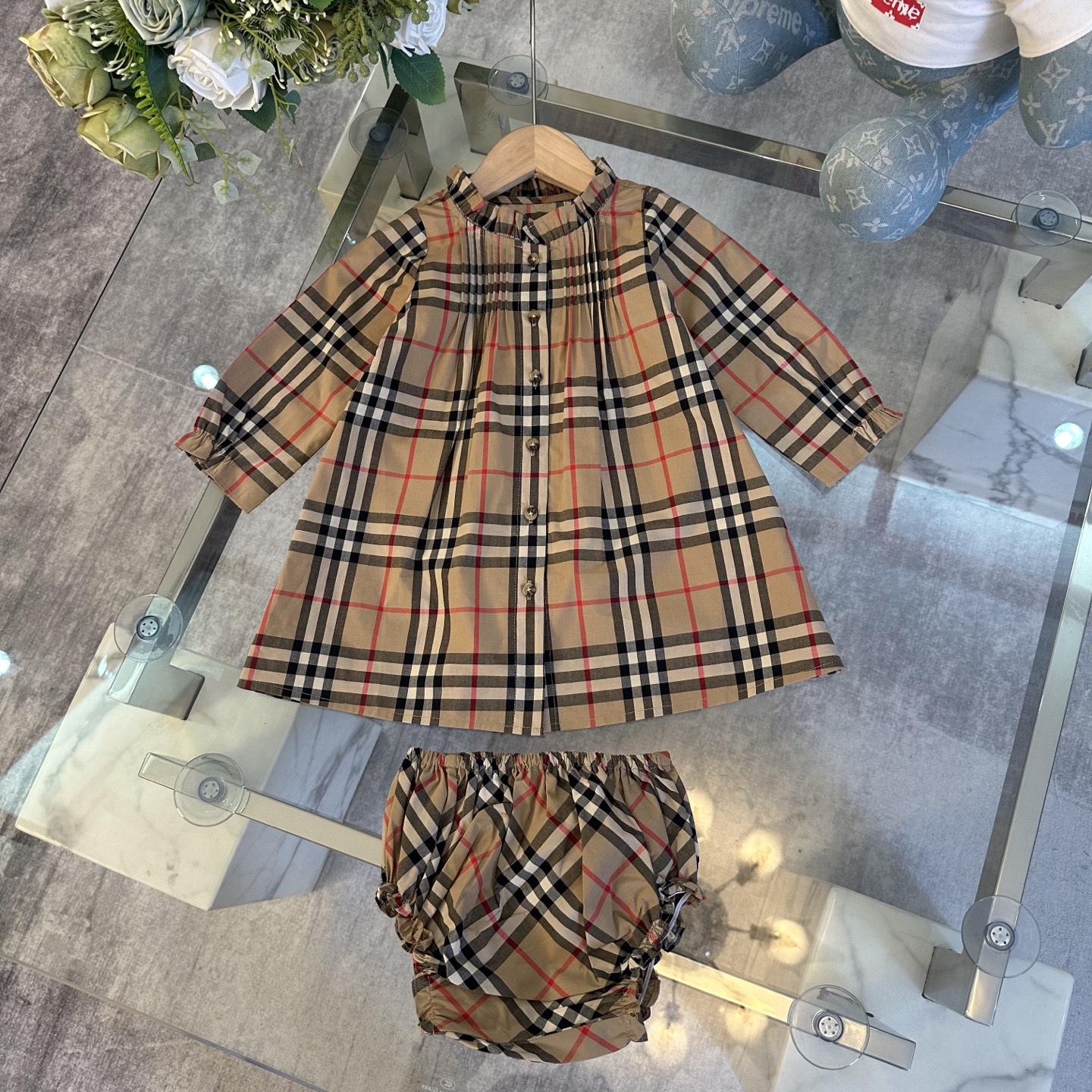 Children's Clothing Burberry high-end girls' dress