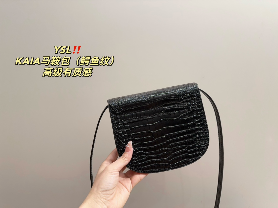 YSL KAIA saddle shoulder bag