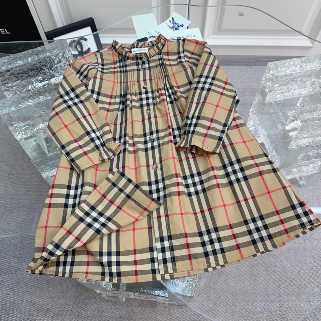 Children's Clothing Burberry high-end girls' dress