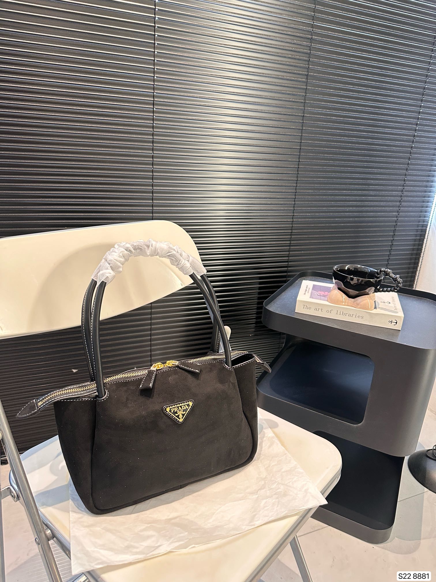 Prada hobo chain bag suede crossbody bag