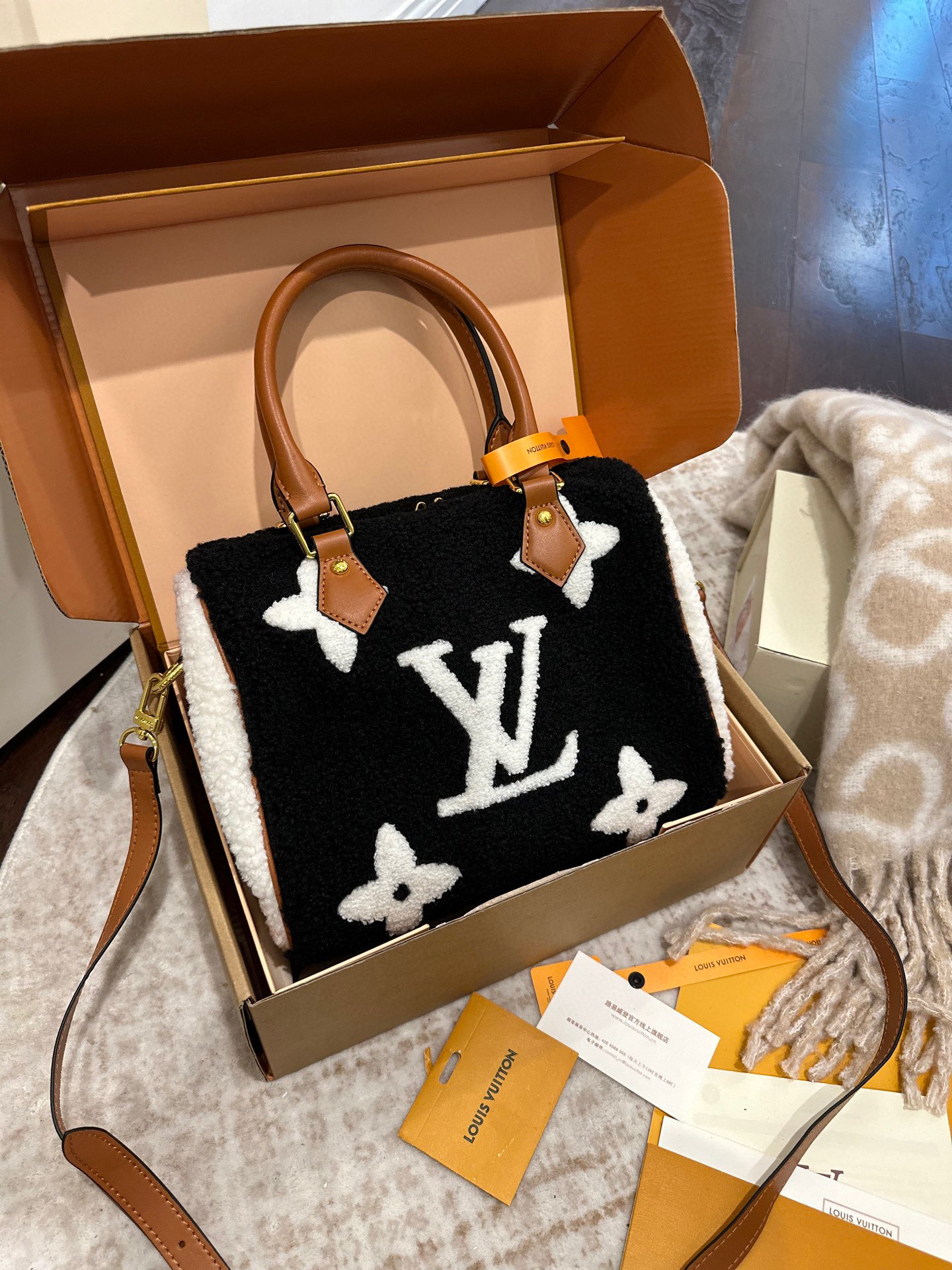LV Monogram Teddy speedy bag