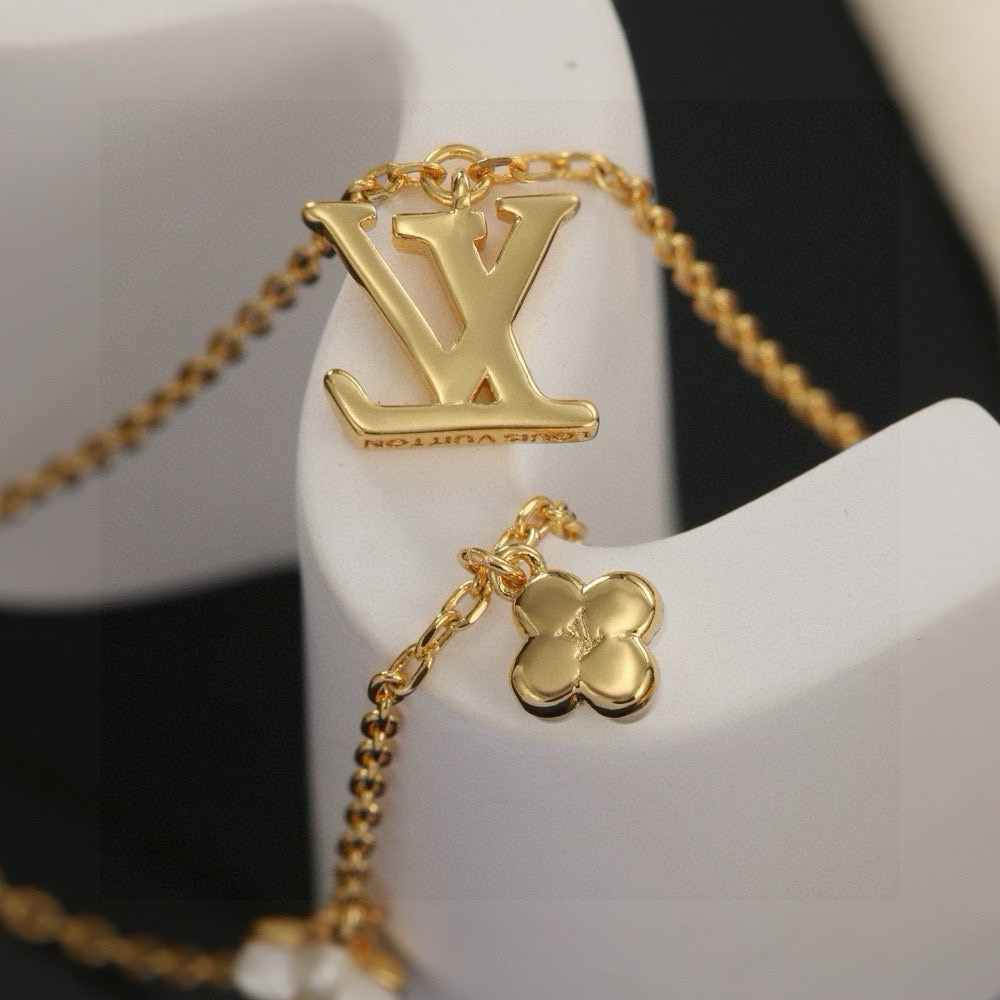 Louis Vuitton letter necklace