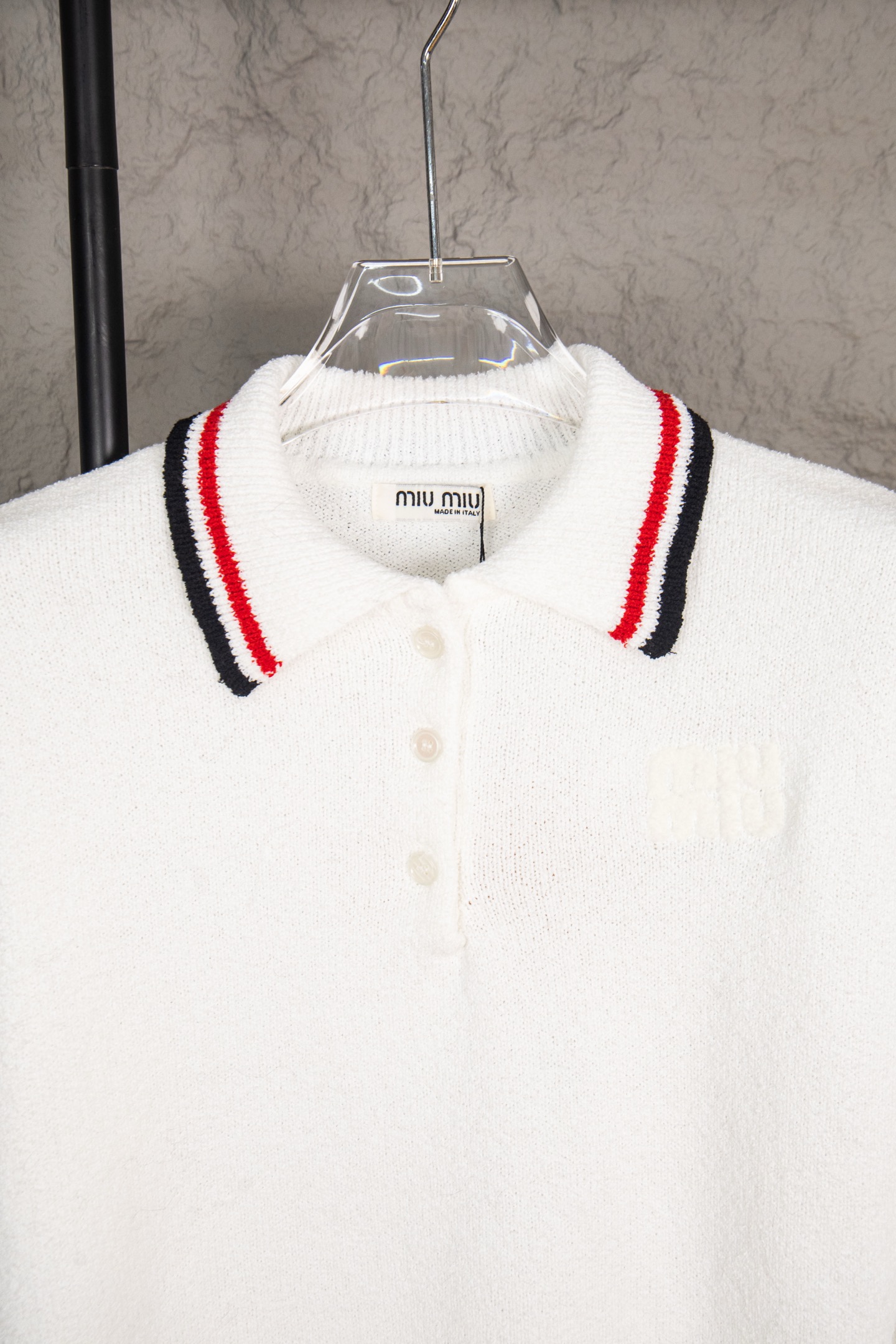 Miumiu Polo knit round-neck sweater