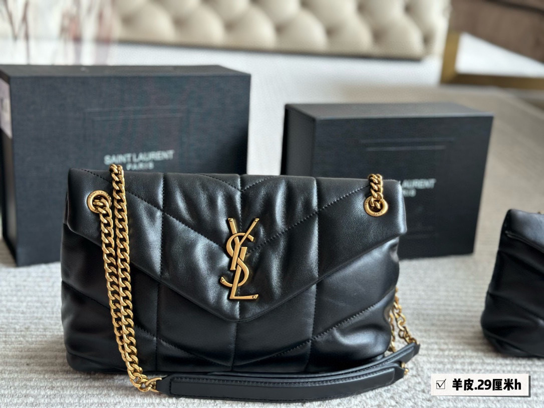 YSL loulou puffer chain shoulder bag