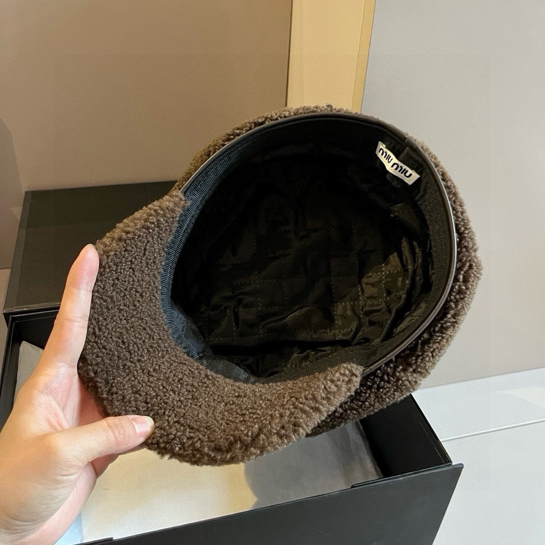 MIUMIU Lambskin Artist Hat