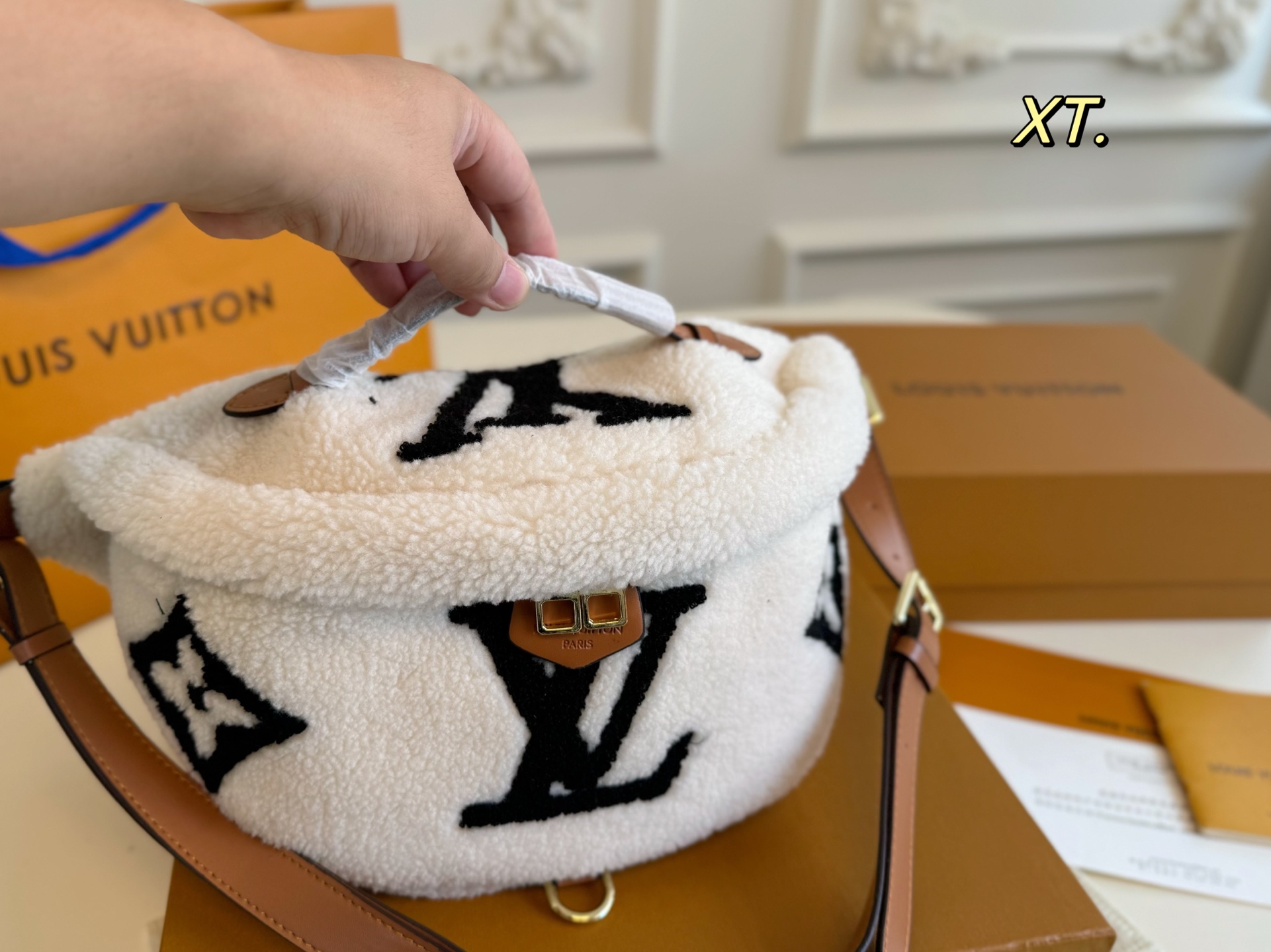 LV New Lambskin Waist Bag Shoulder Bag