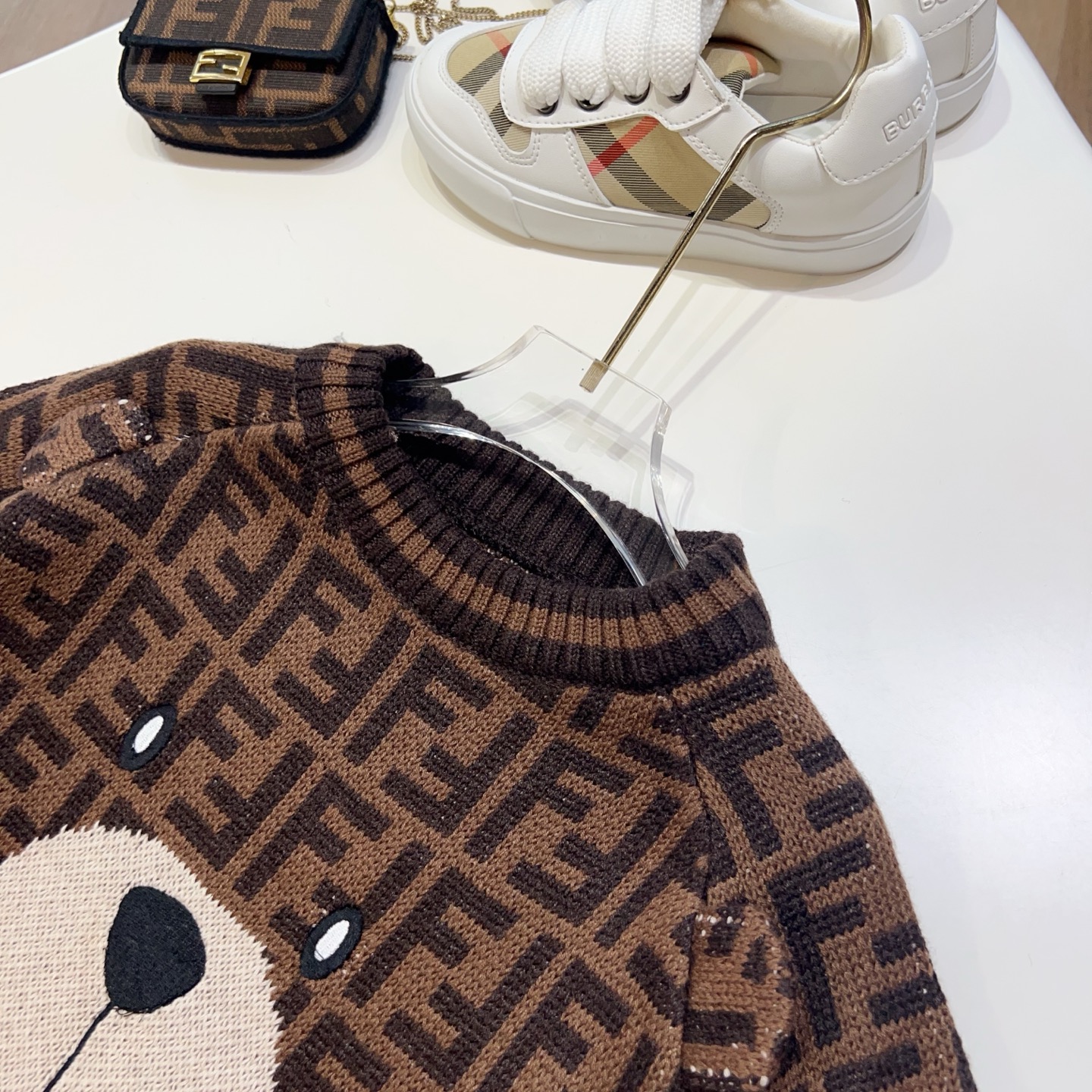 Children's Clothing FD Bear Nose Pullover Sweater