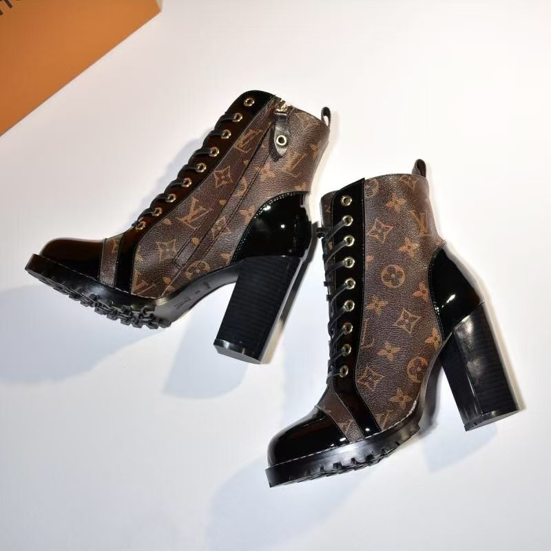 LV Classic High Heel Moccasin Boots