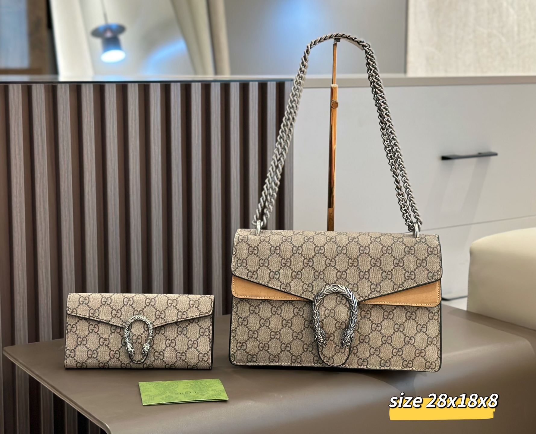 Two-piece set combination bags - Gucci shoulder crossbody bag backpack handbag