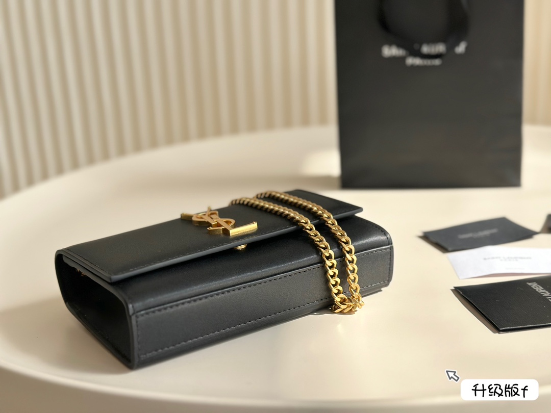 YSL kate chain tassel textured bag