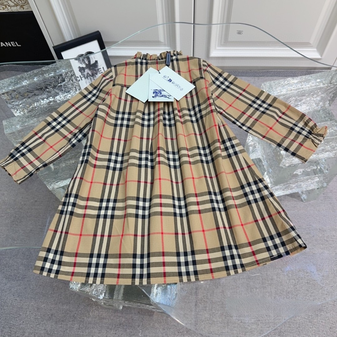 Children's Clothing Burberry high-end girls' dress