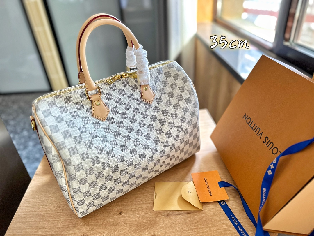 LV Checkered Pillowcase Bag NANO SPEEDY Handbag Monogram Bag