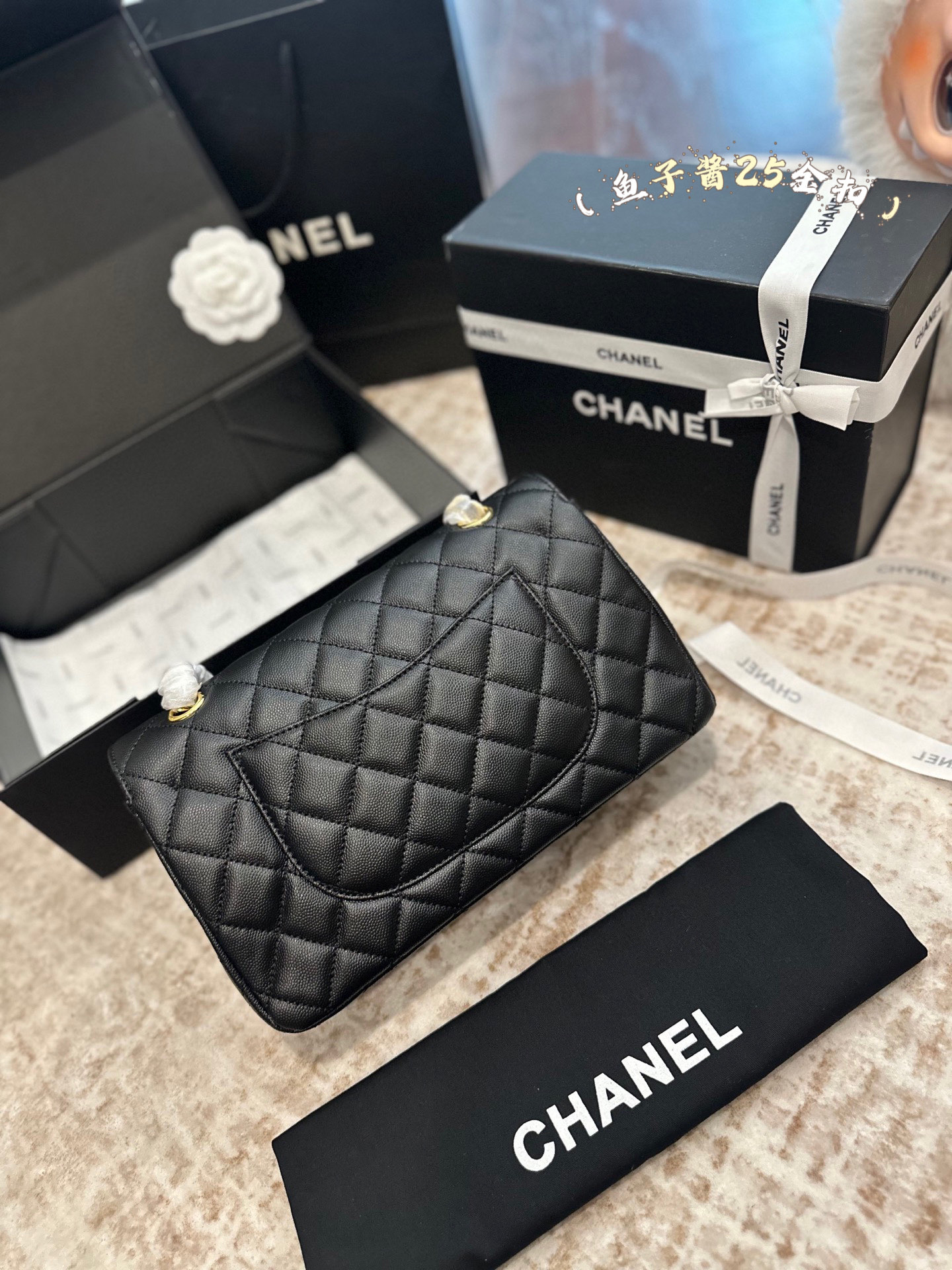 Chanel Premium Caviar Cowhide CF Classic Flap bag