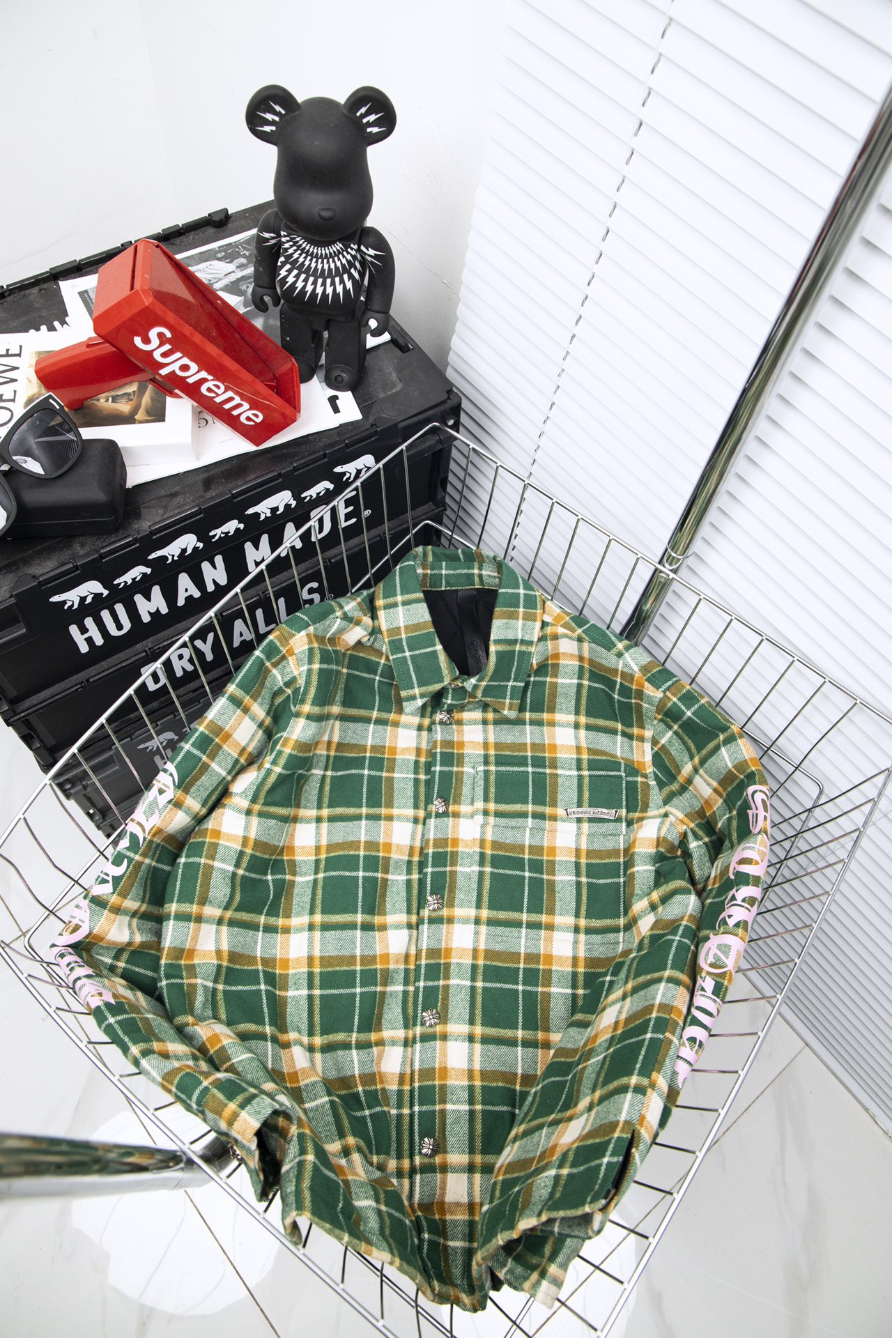 CH Chrome Hearts Plaid Jacket in Cotton Fabric