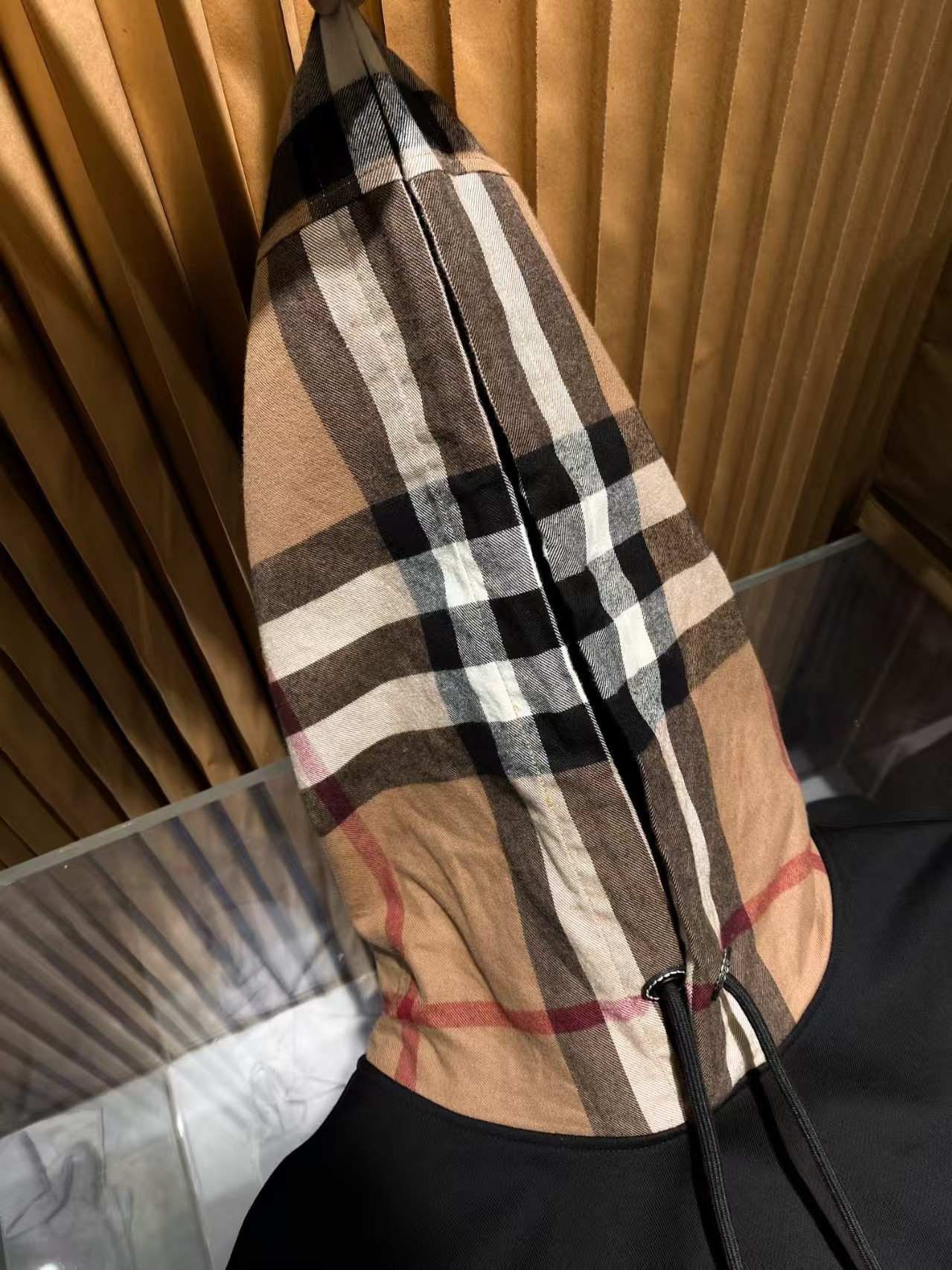 Burberry Checkered hooded sweatshirt