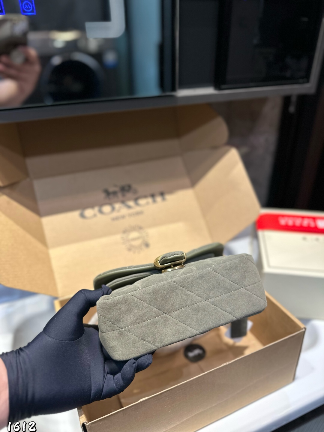 Coach All Black Otabby chain bag