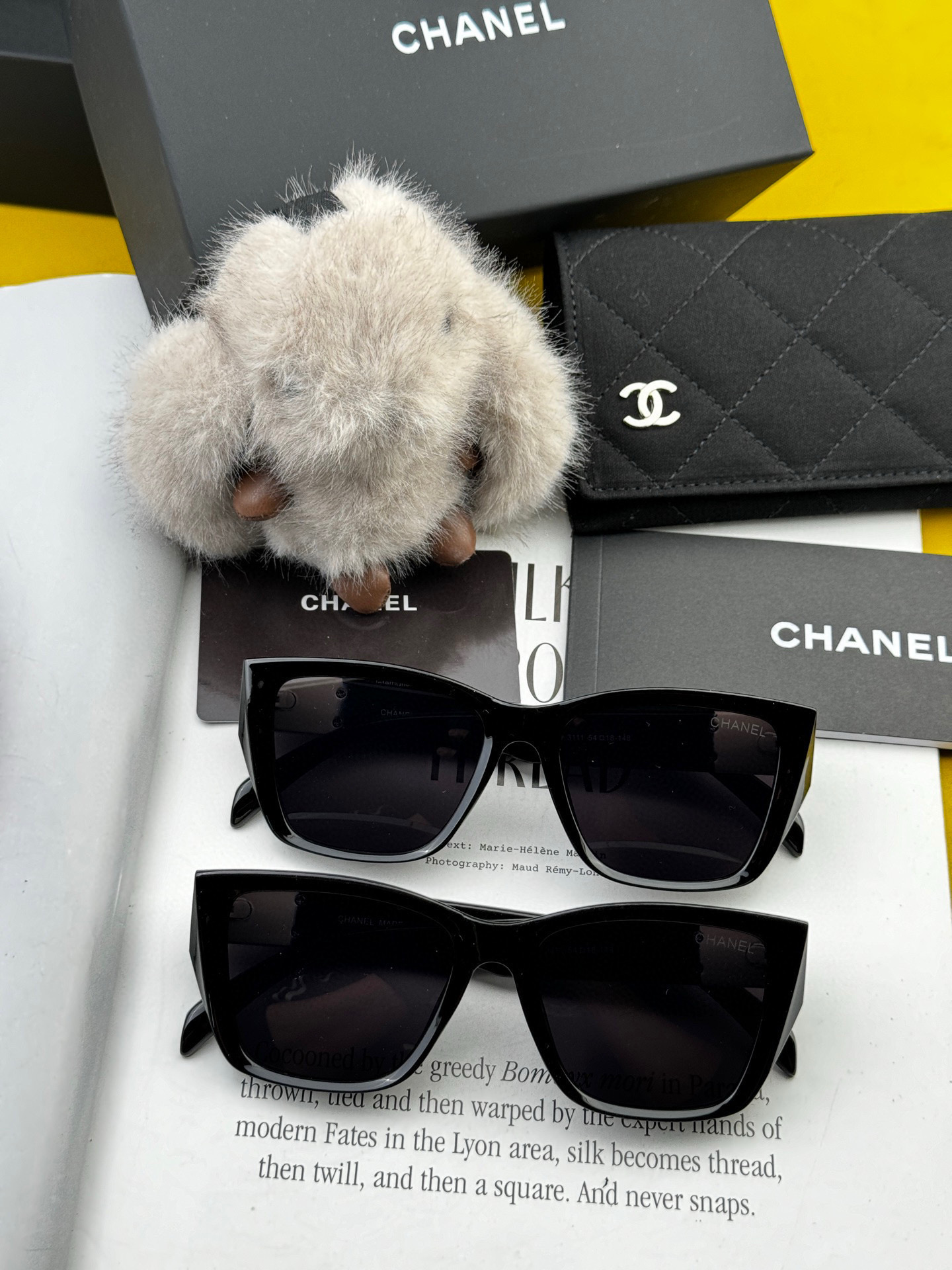 Chanel large-framed sunglasses