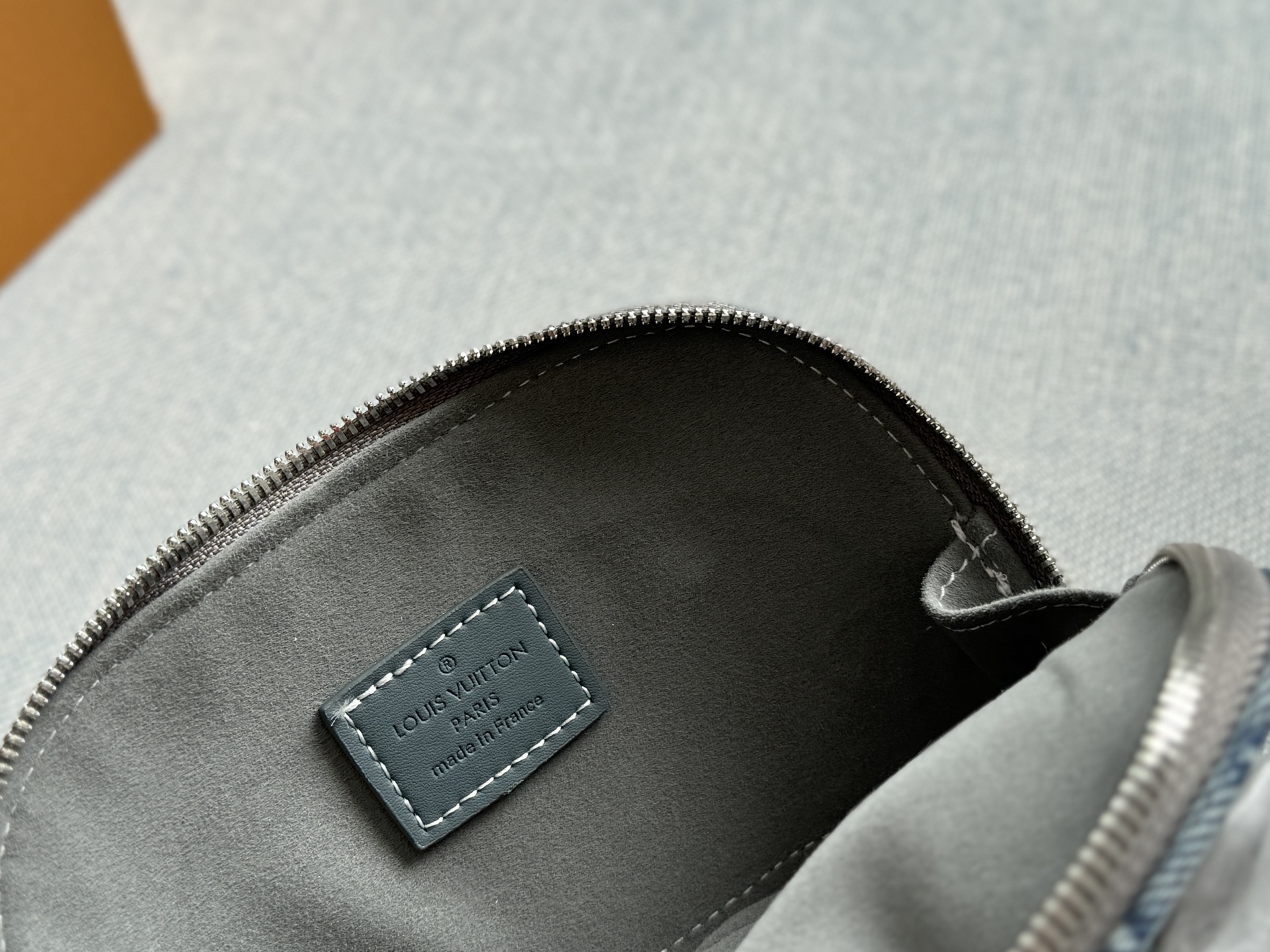 LV Alma BB Denim Shell Bag