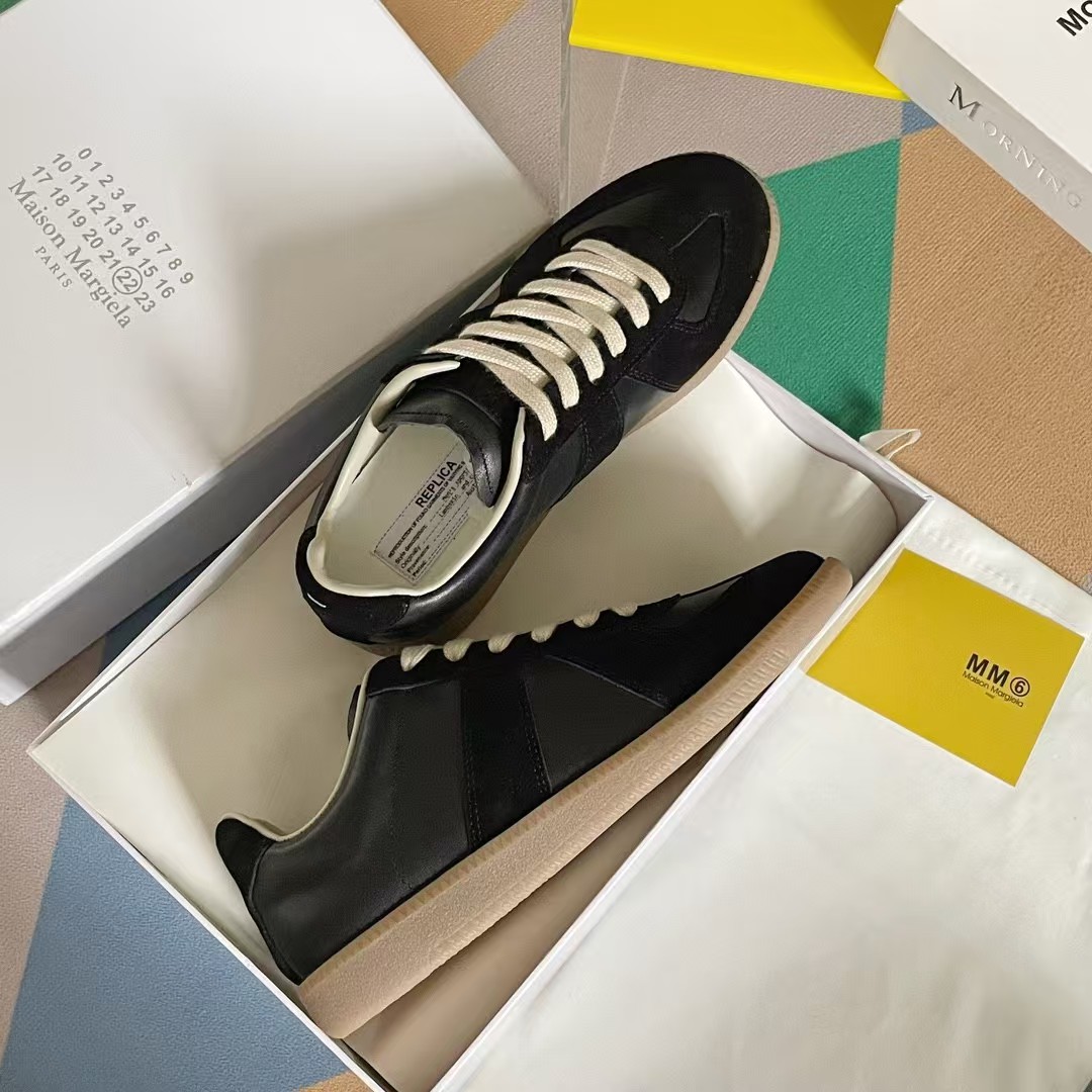 Maison margiela mm6 unisex style Dechen shoes cowhide leather