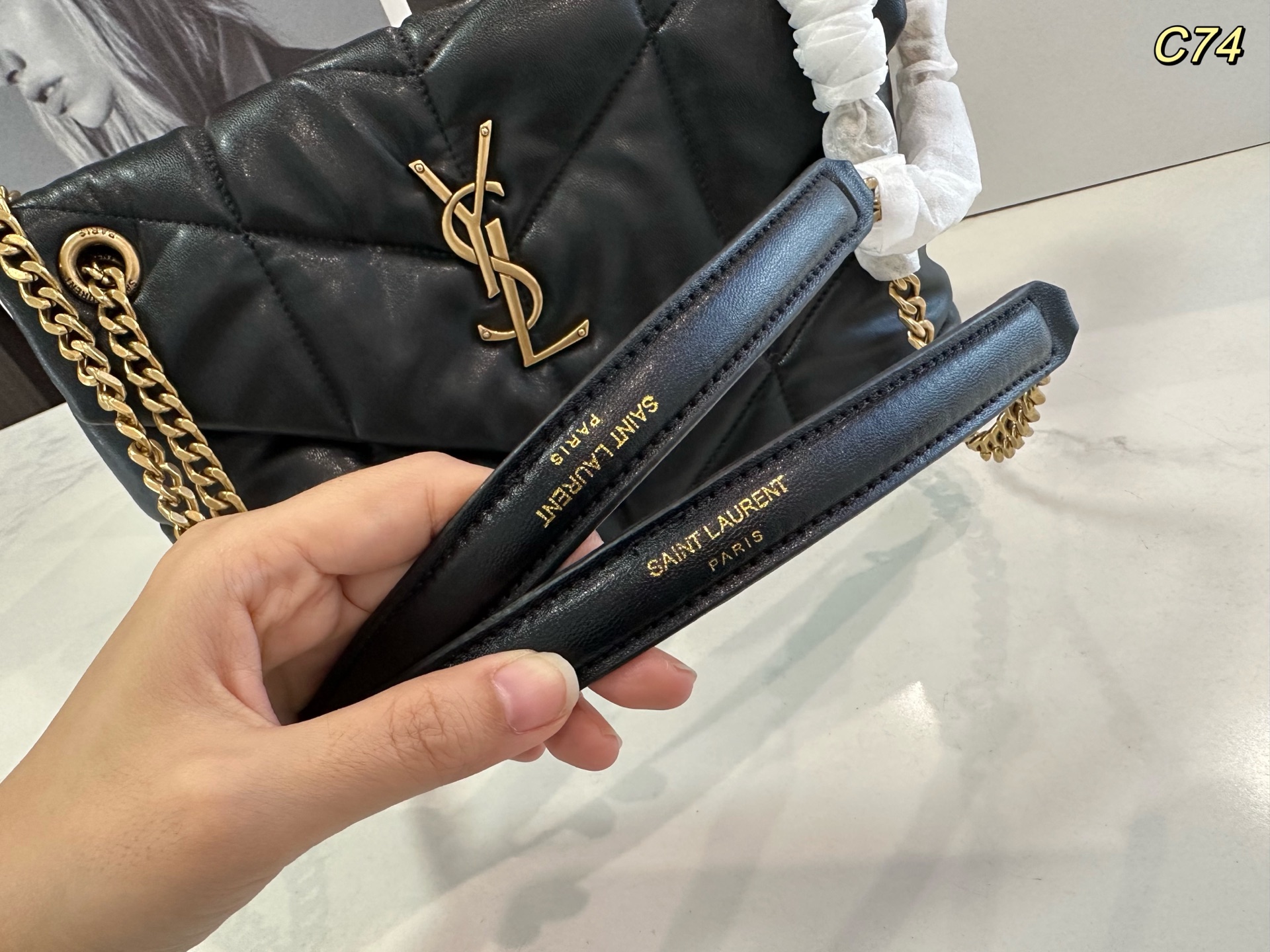 YSL PUFFER chain shoulder crossbody bag