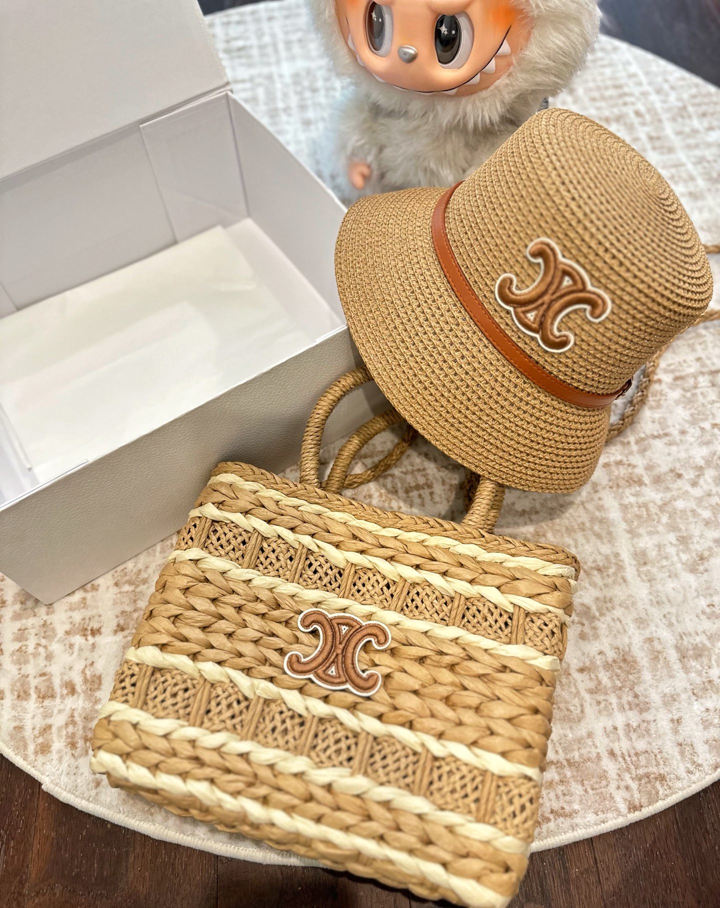 Celine straw woven bags and hats