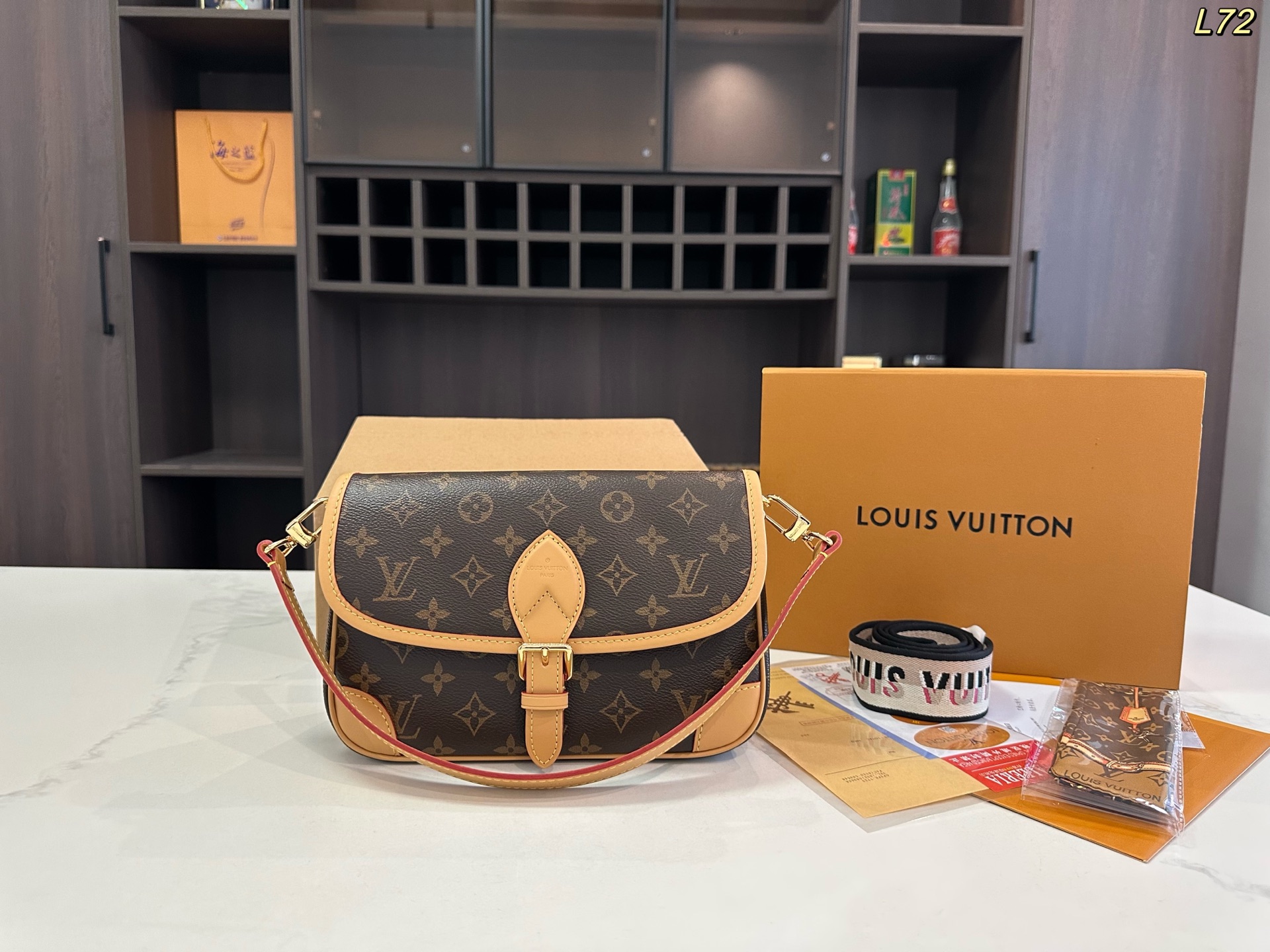 LV Diane Baguette Handbag