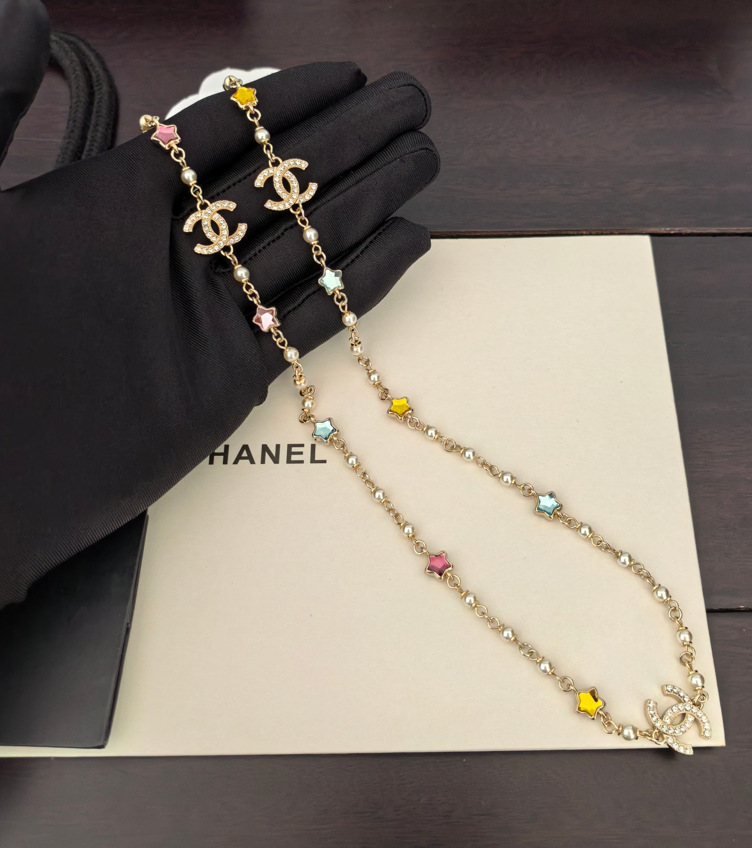 Chanel Color Diamond Five-Star Sweater Chain