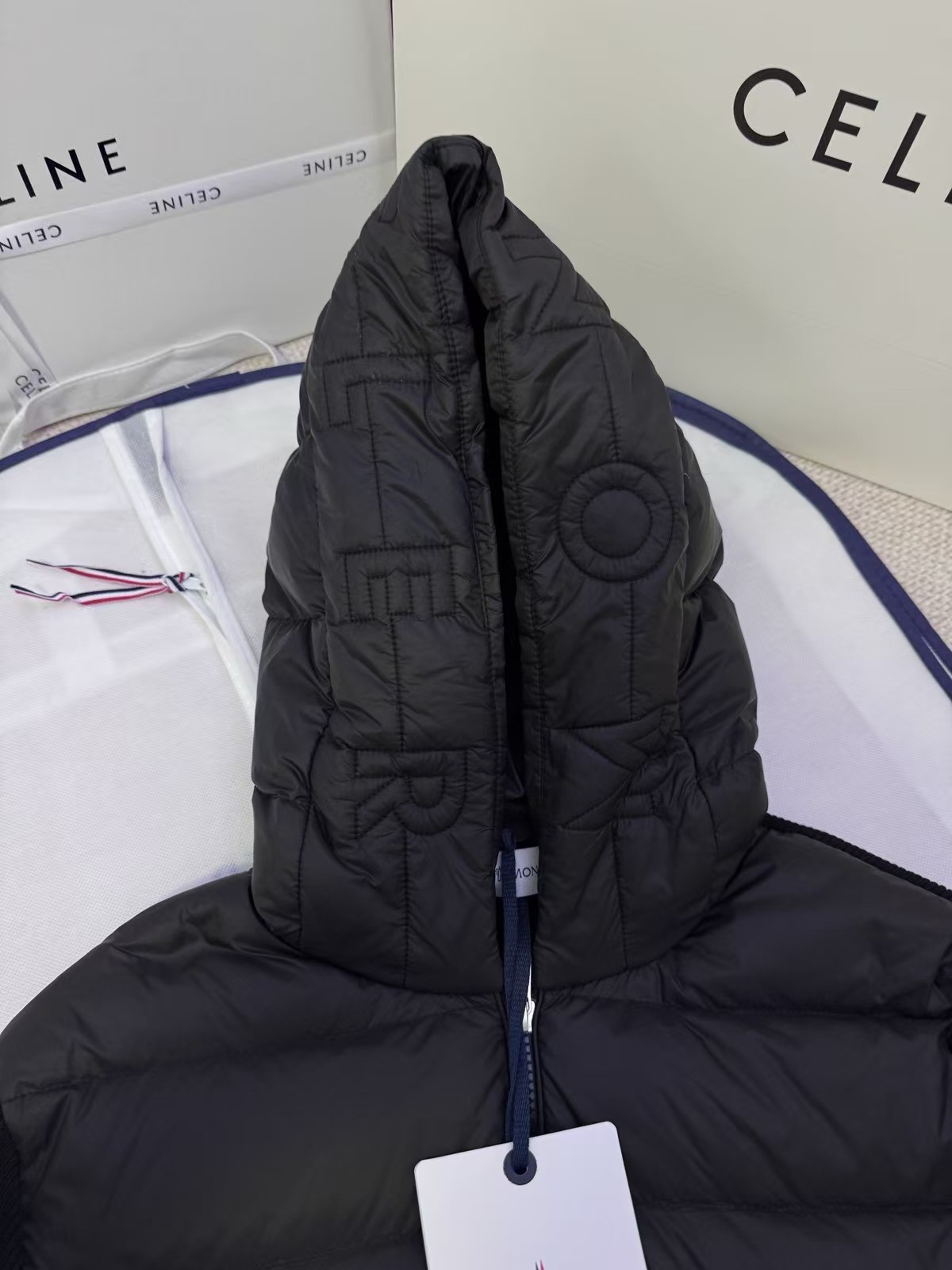 Moncler Zipper hood  down jacket coat