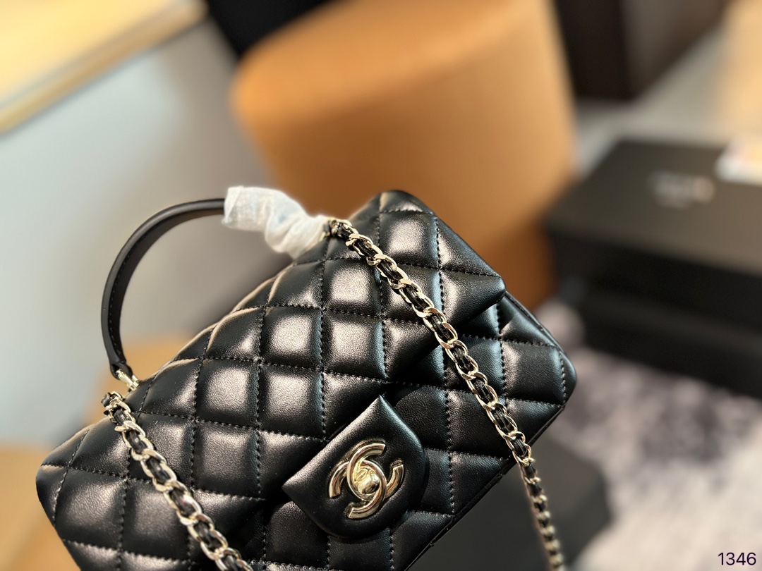 Chanel cf handle mini shoulder bag
