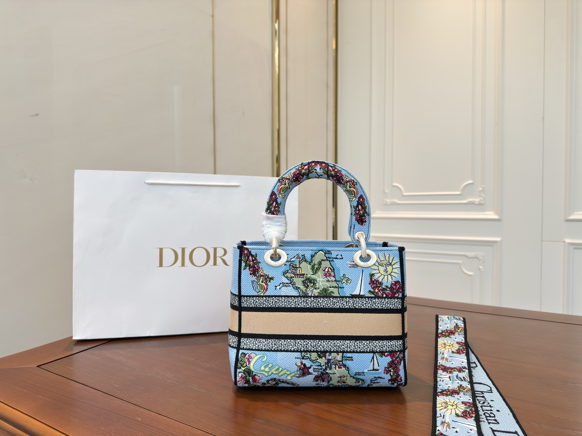 Dior Embroidered Princess Diana Bag