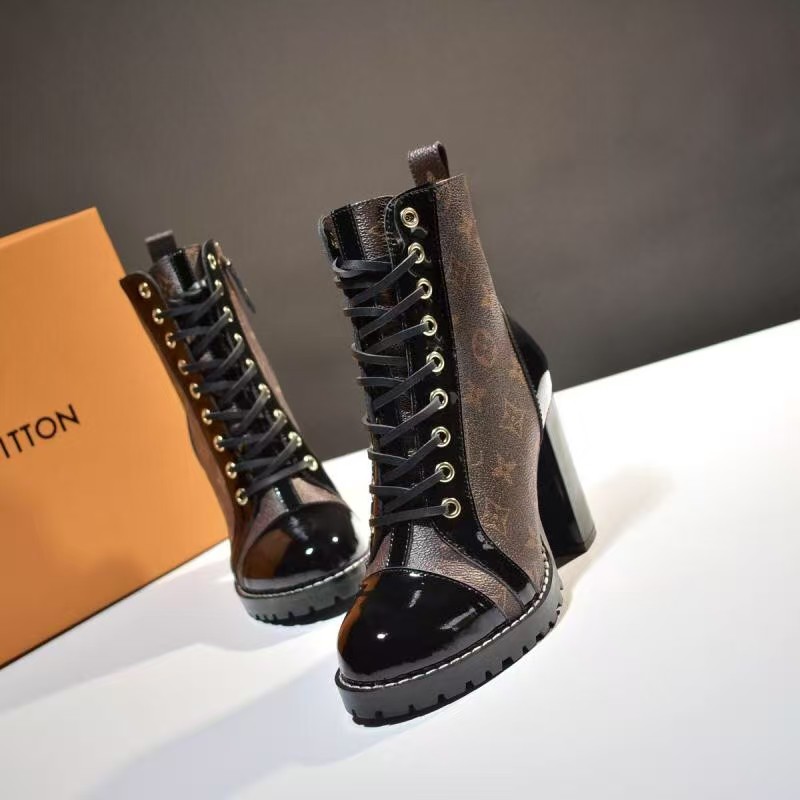 LV Classic High Heel Moccasin Boots