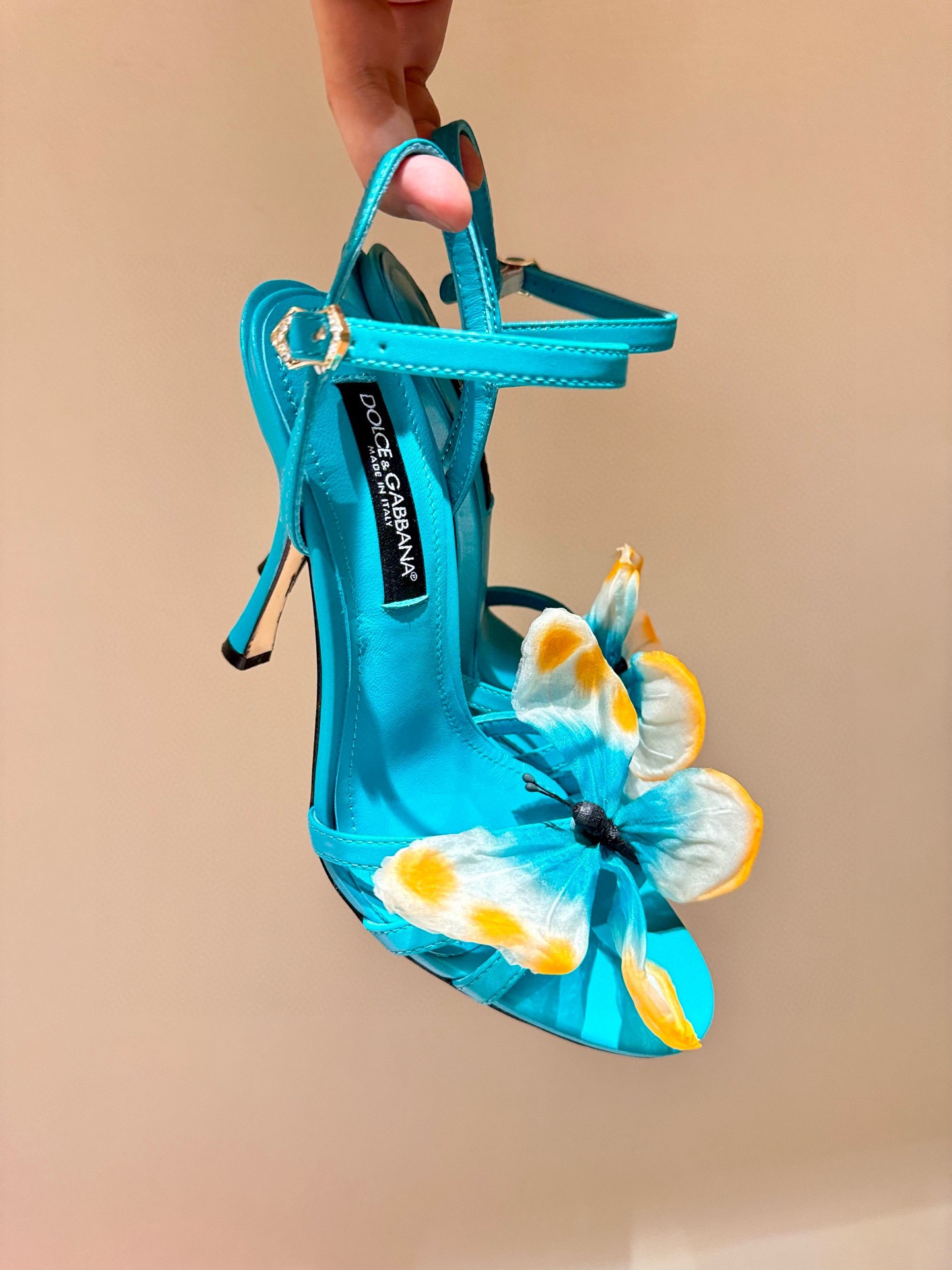 Dolce&Gabbana DG High-Quality Butterfly High-Heeled Sandals