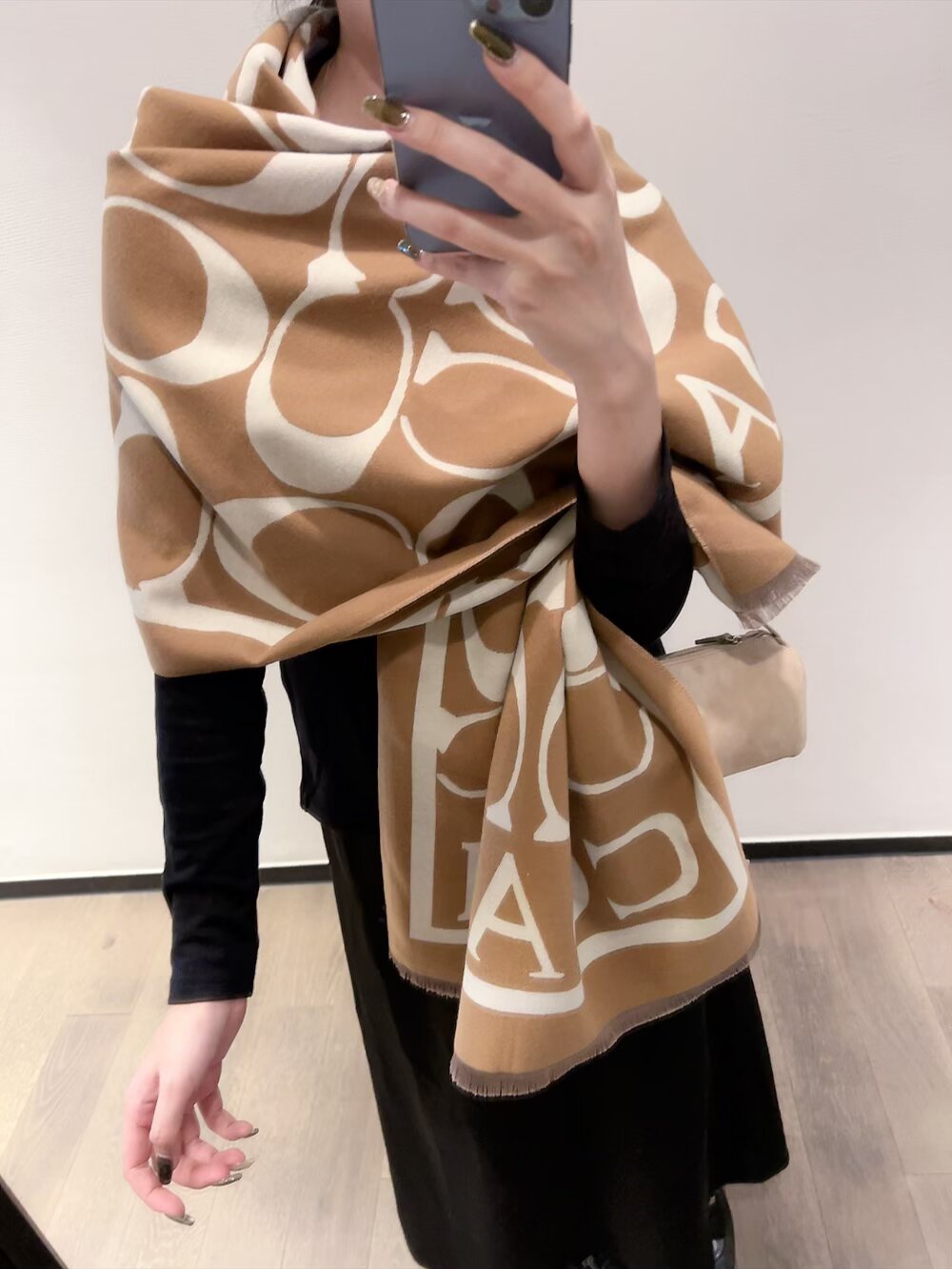 COACH Classic Shawl Scarf