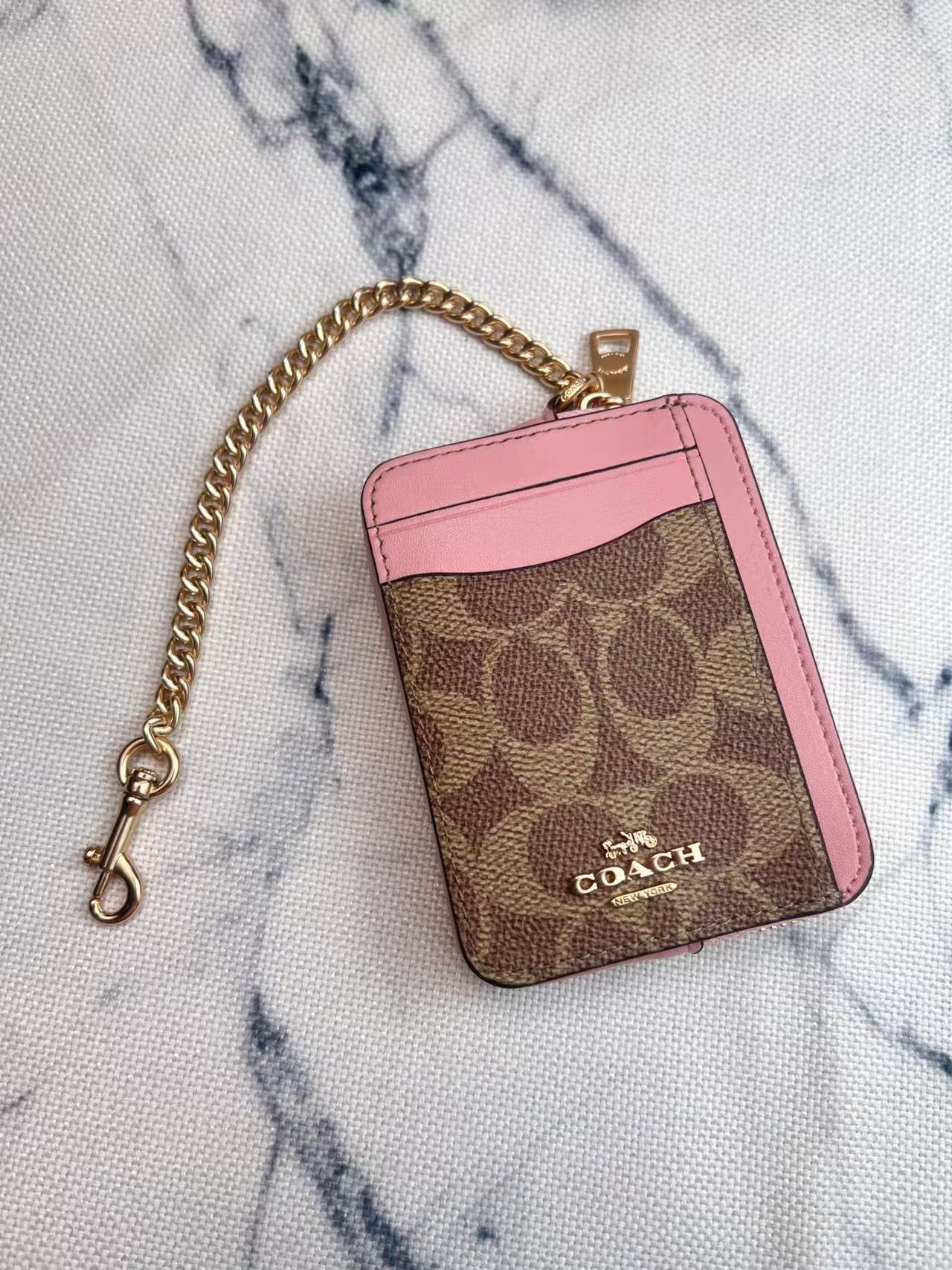 Coach chain small card case