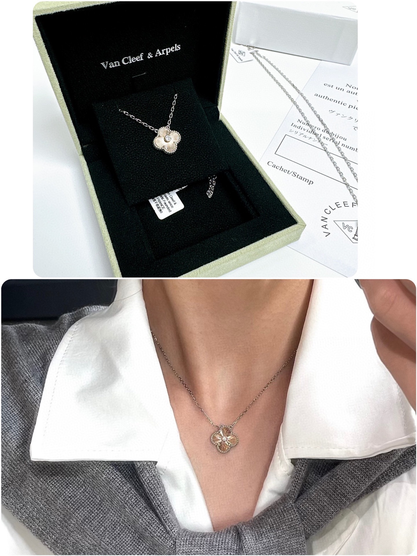 High quality Van Cleef & Arpels Four-leaf clover necklace / bracelet