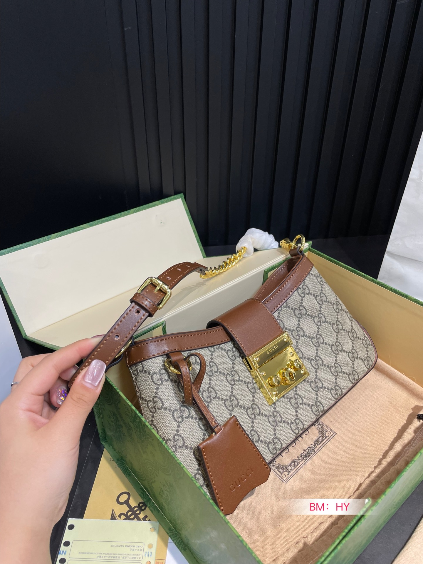 Gucci padlock single-shoulder bag