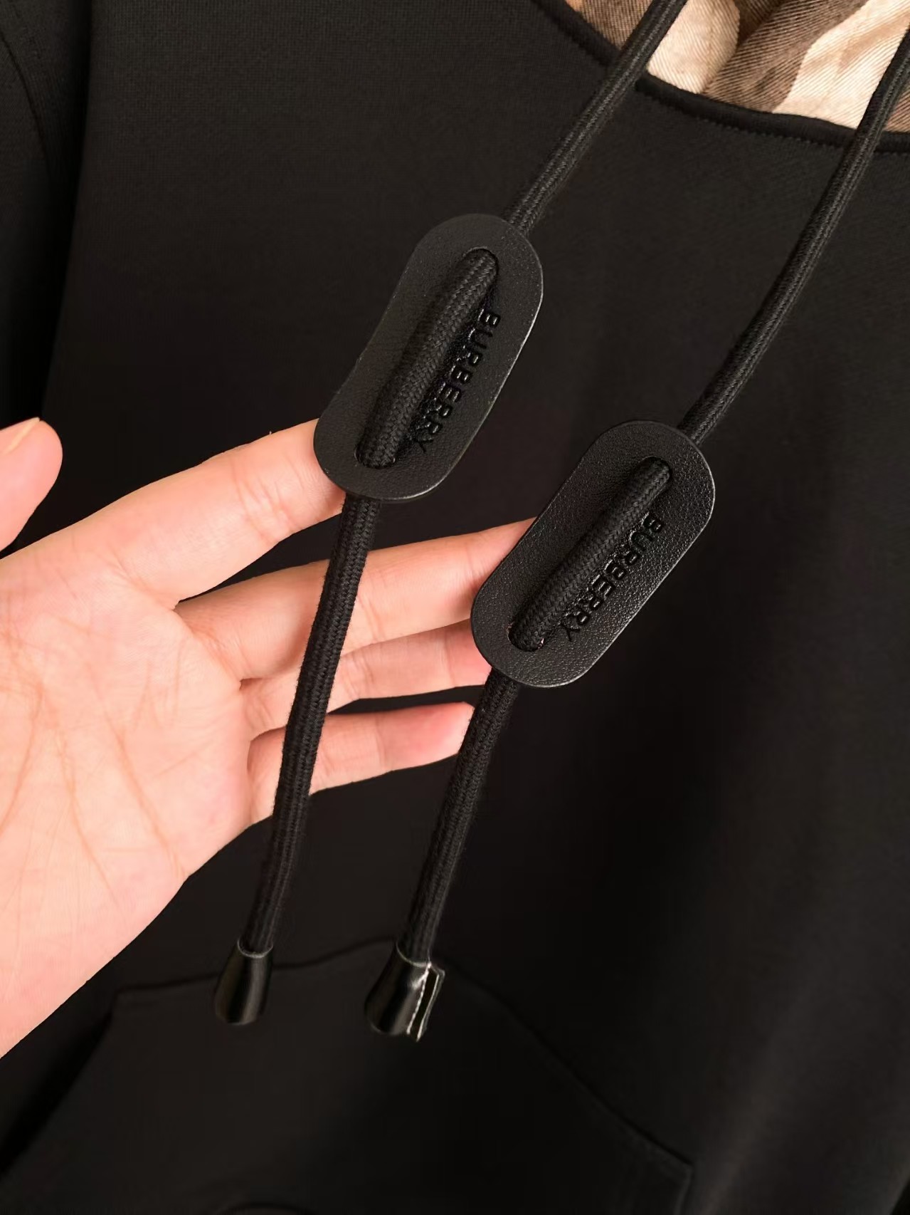 Burberry Checkered hooded sweatshirt