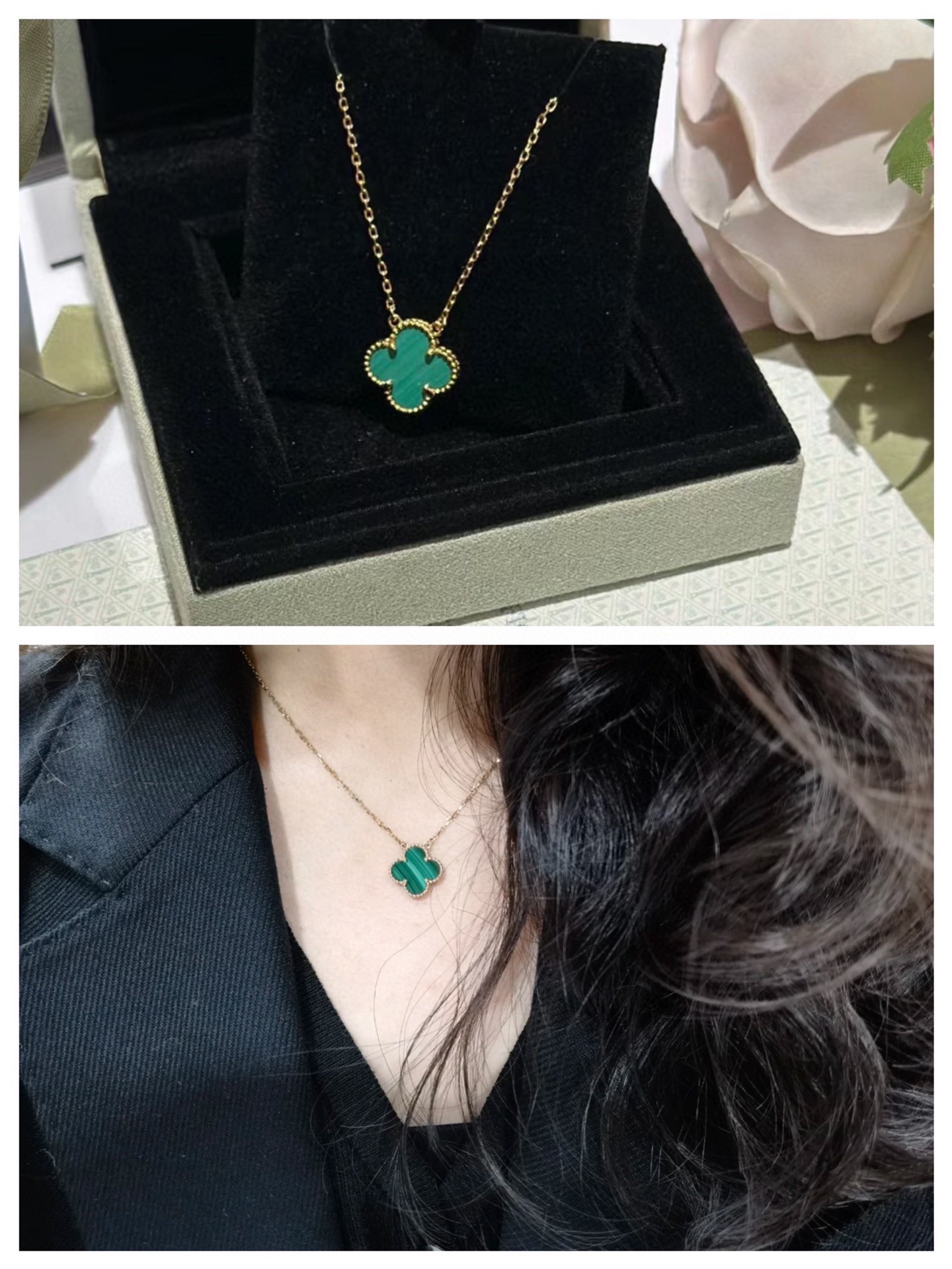 High quality Van Cleef & Arpels Four-leaf clover necklace / bracelet