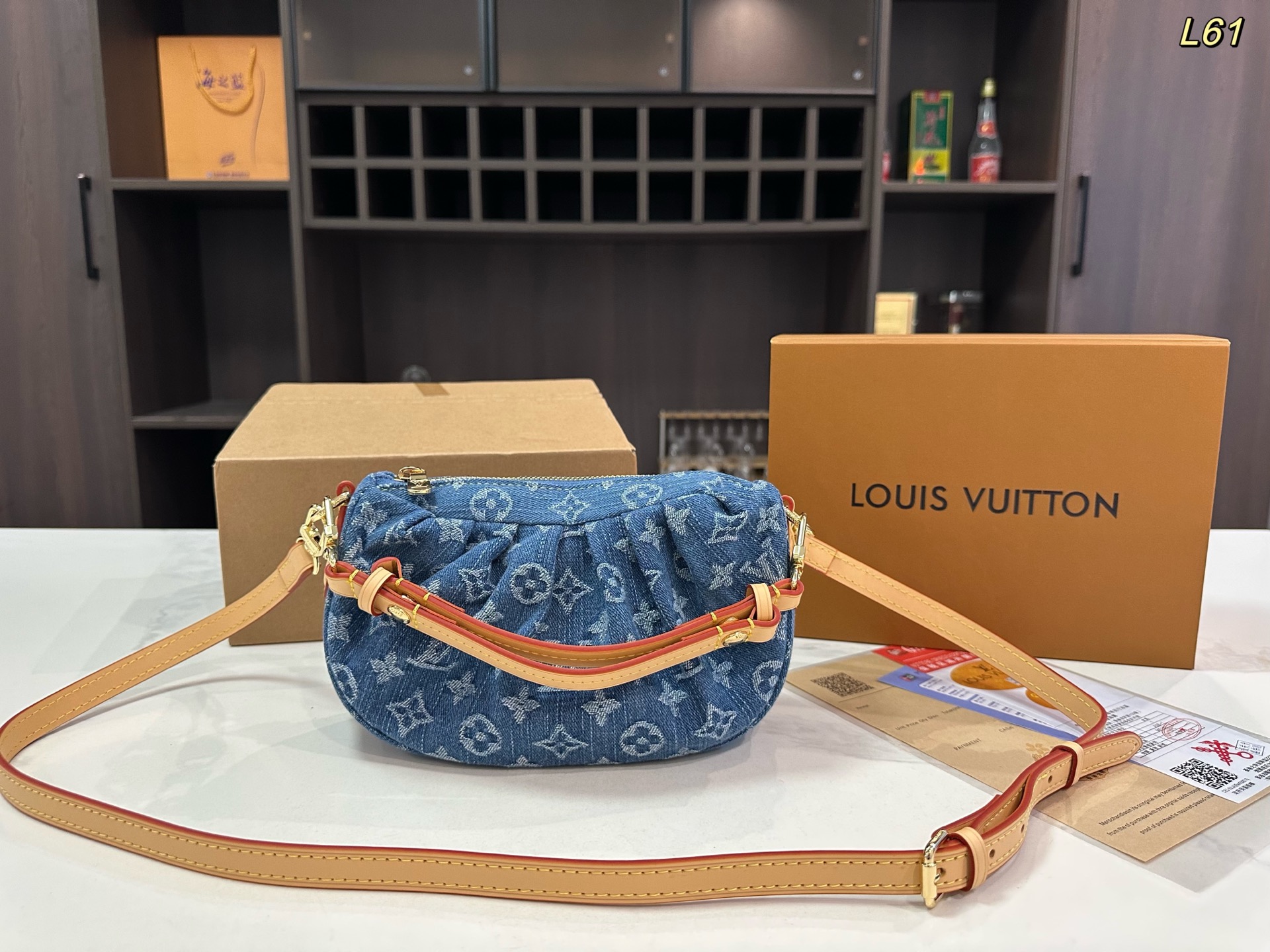LV Valley denim Pochette bag Pochette Valley bag