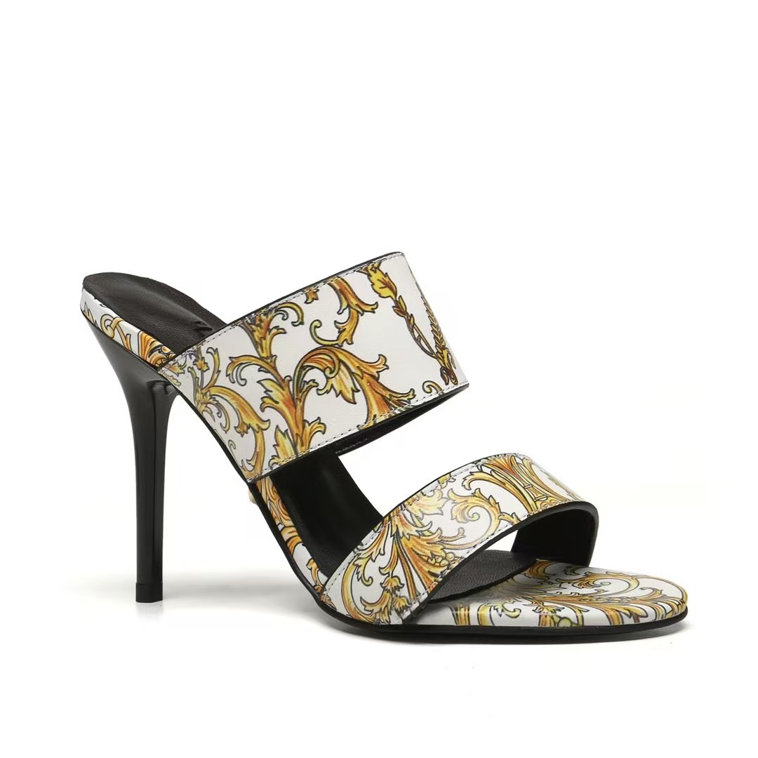 Versace High-heeled flip-flops