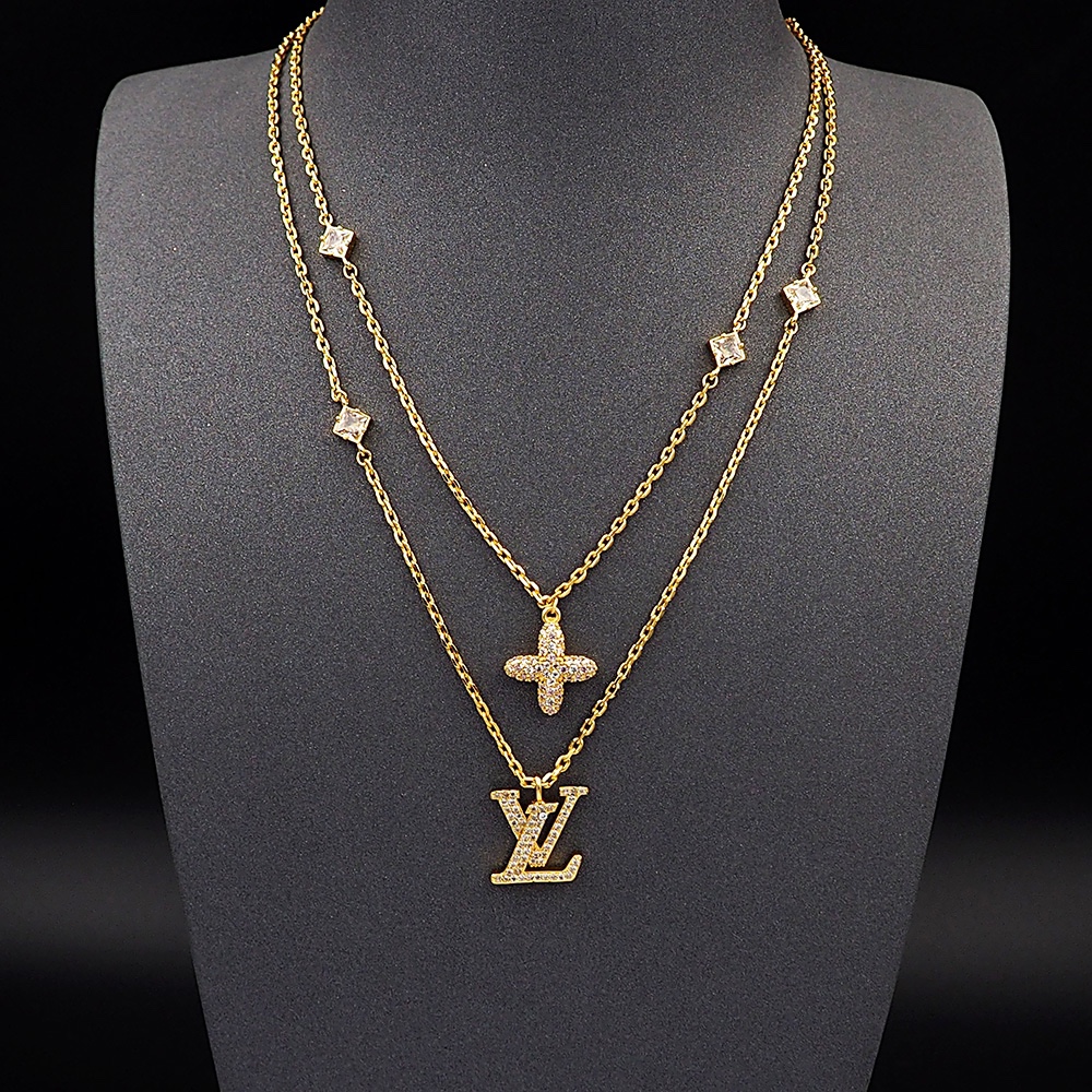 LV double-chain necklace