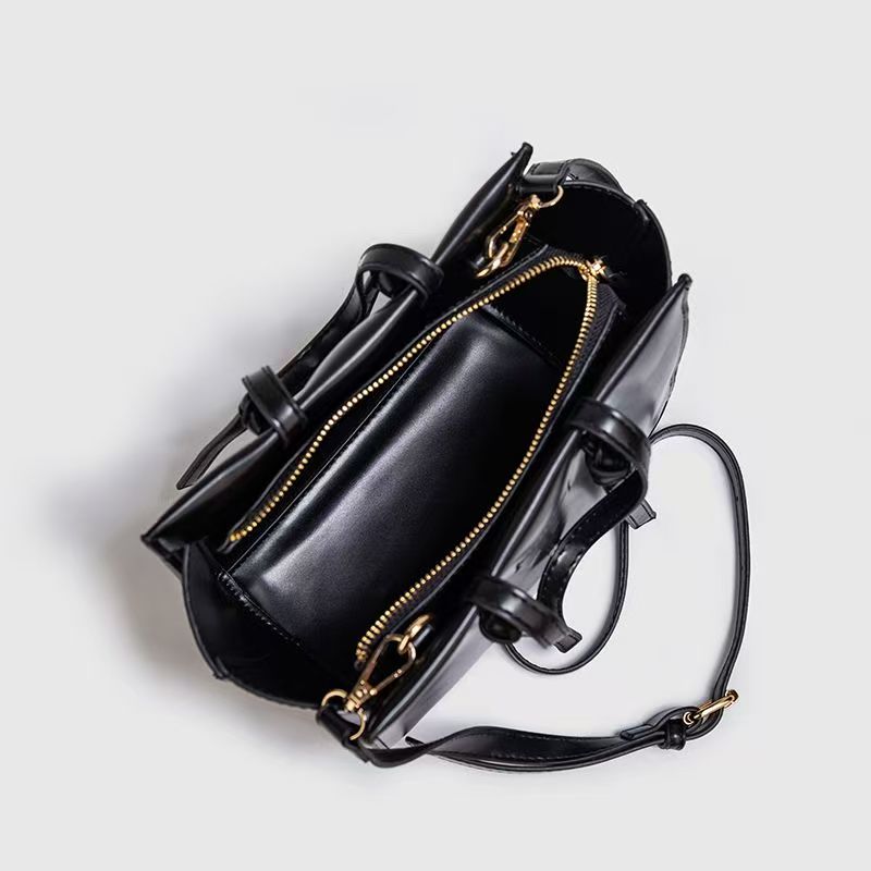 Zara KNOTTED CITY BAG handbag