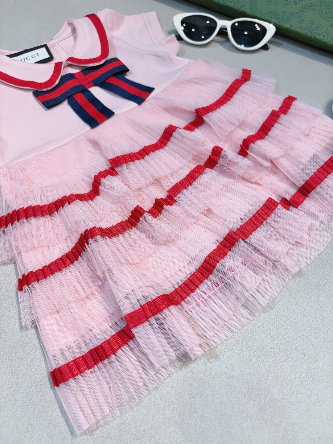 Children's Clothing Gucci Peach Pink Tulle baby Dress
