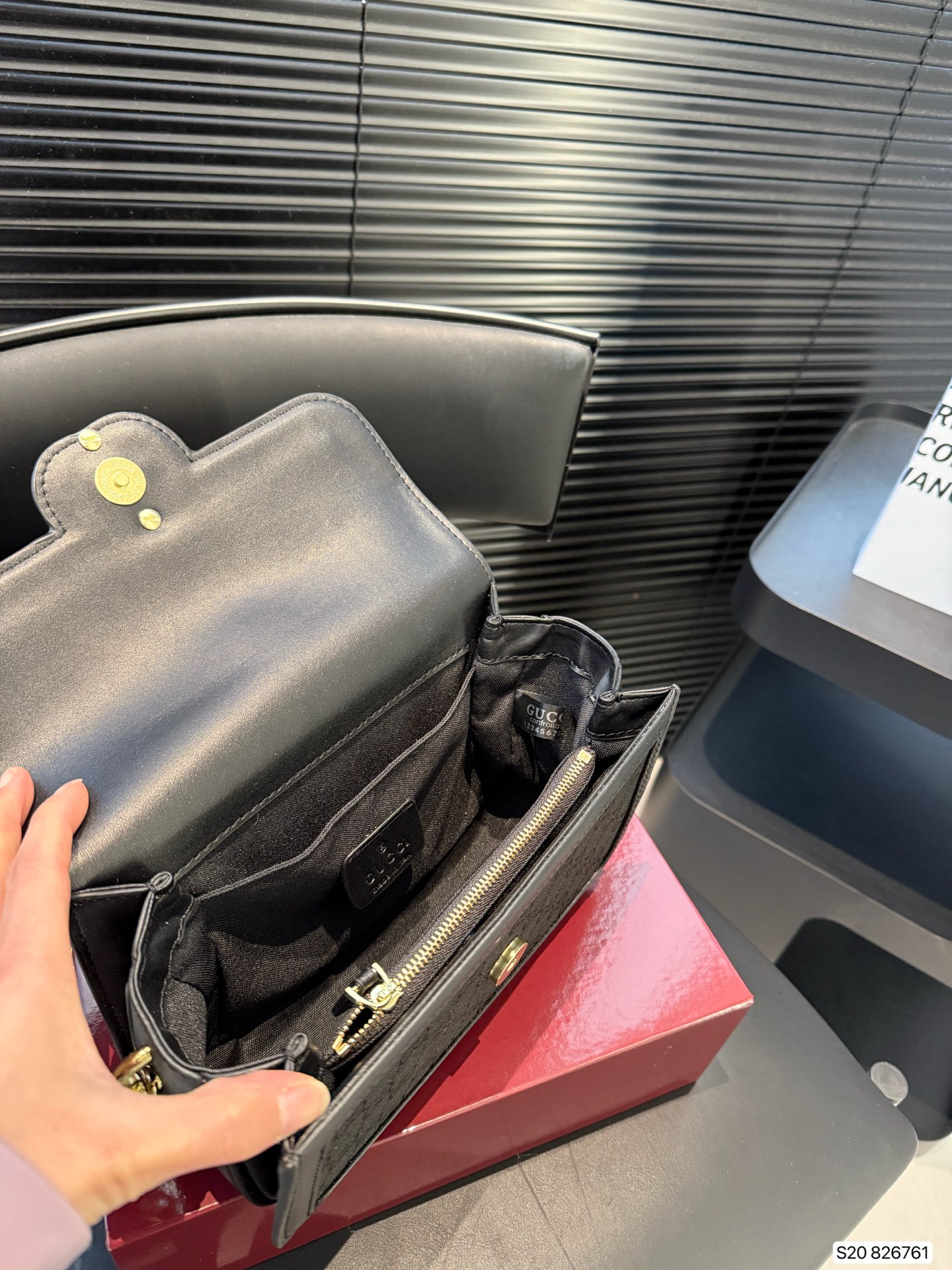 Gucci double G chain flap bag