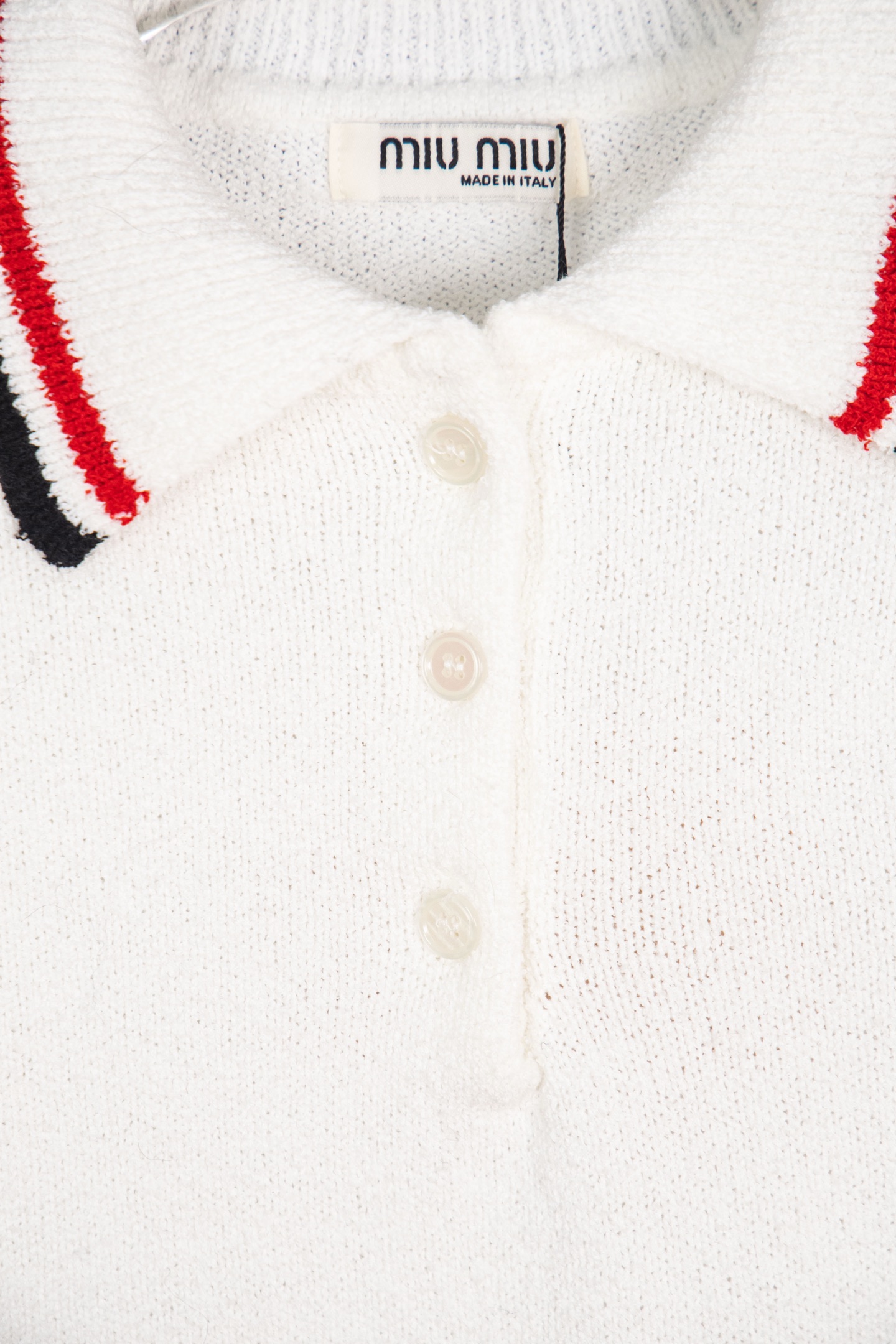 Miumiu Polo knit round-neck sweater