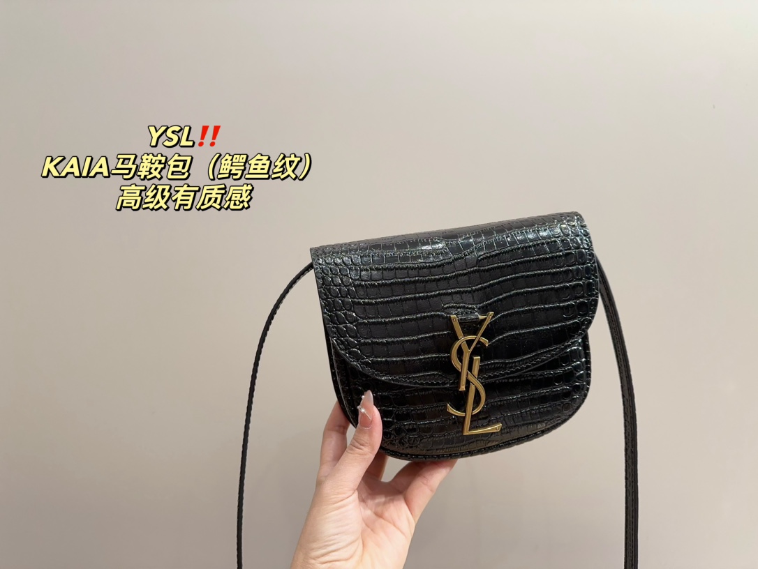 YSL KAIA saddle shoulder bag