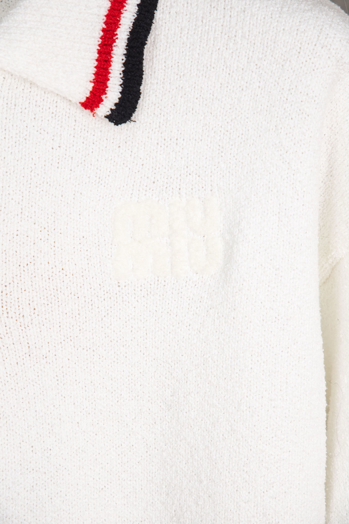 Miumiu Polo knit round-neck sweater