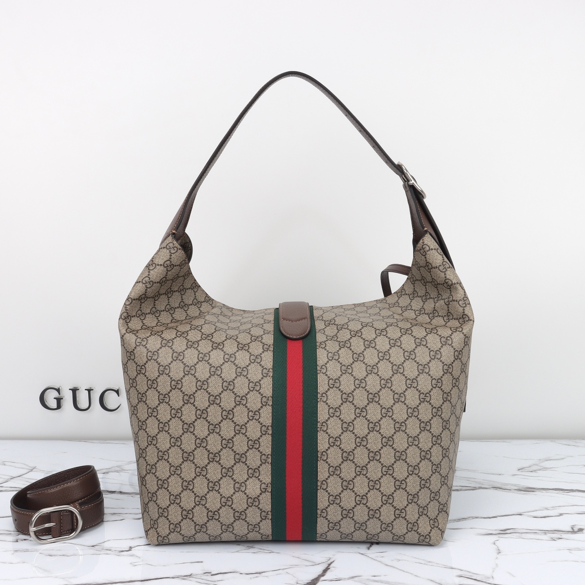 Gucci high quality leather shoulder handbag